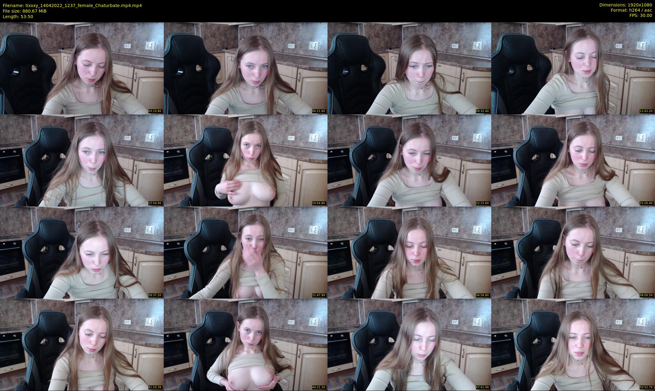 tixxxy — 54 minute Chaturbate female cam show recording, 1080p, Apr 14, 2022