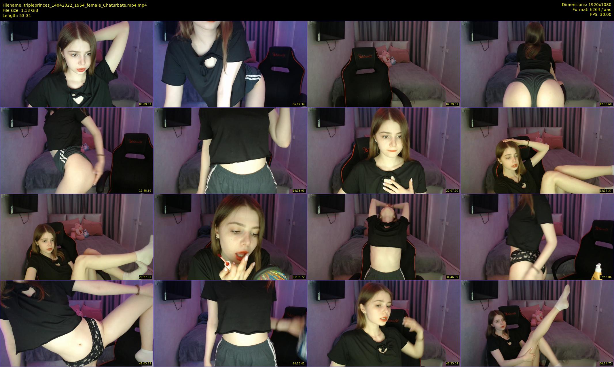 tripleprinces — 54 minute Chaturbate female cam show recording, 1080p, Apr 14, 2022