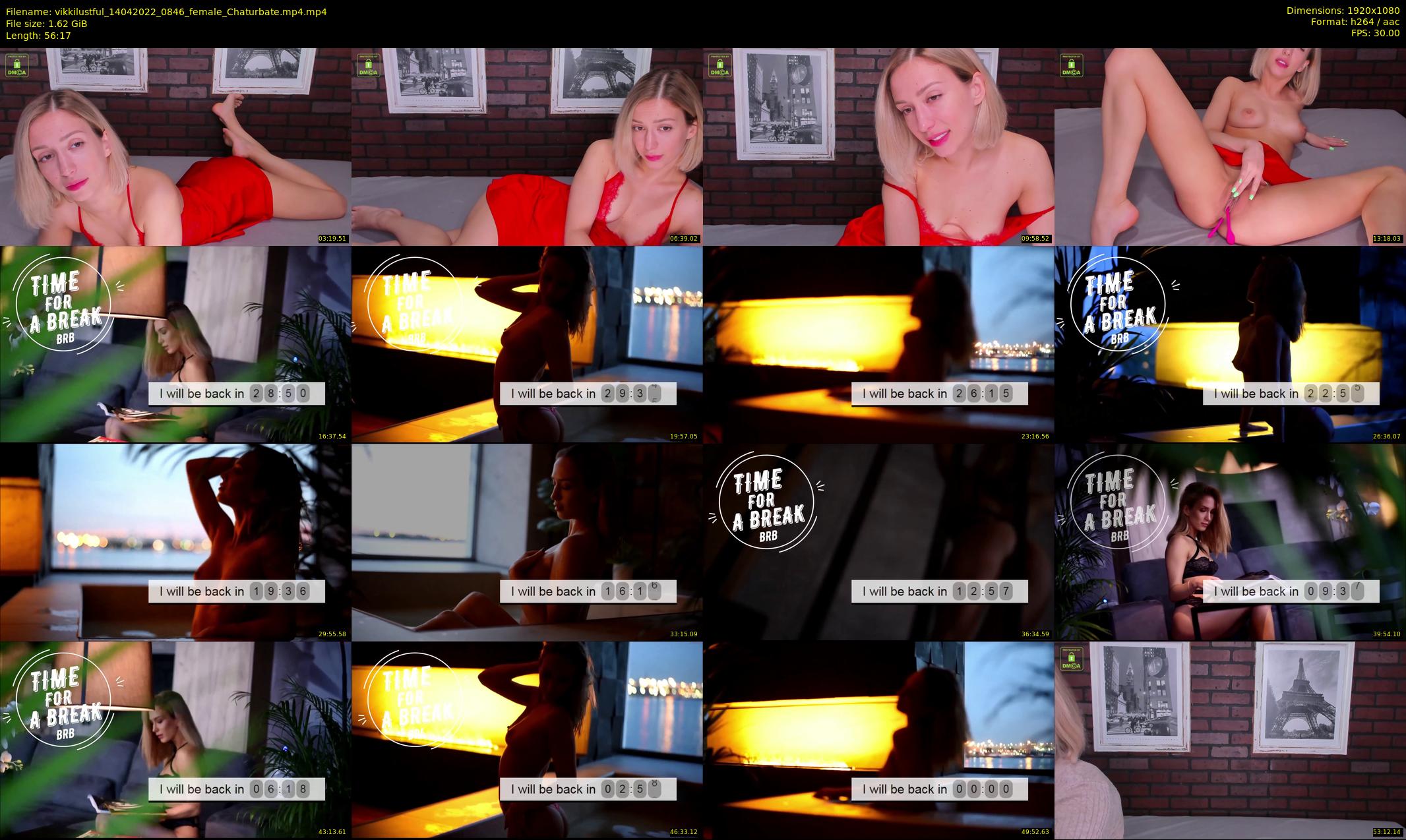 vikkilustful — 57 minute Chaturbate female cam show recording, 1080p, Apr 14, 2022