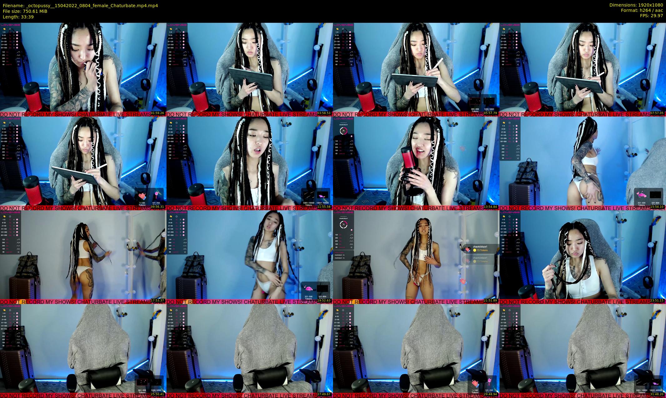 _octopussy_ — 34 minute Chaturbate female cam show recording, 1080p, Apr 15, 2022