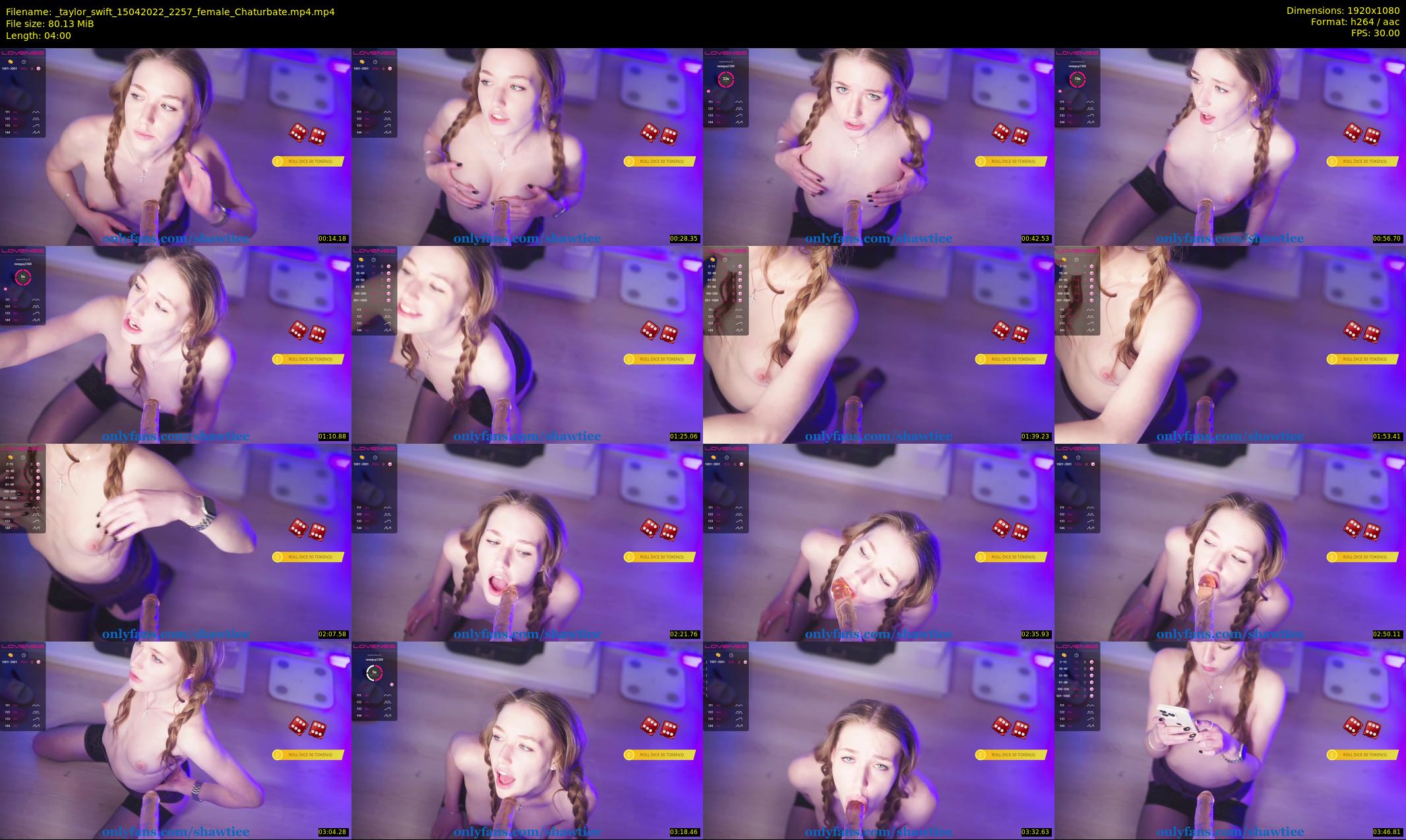 _taylor_swift — 4 minute Chaturbate female cam show recording, 1080p, Apr 15, 2022