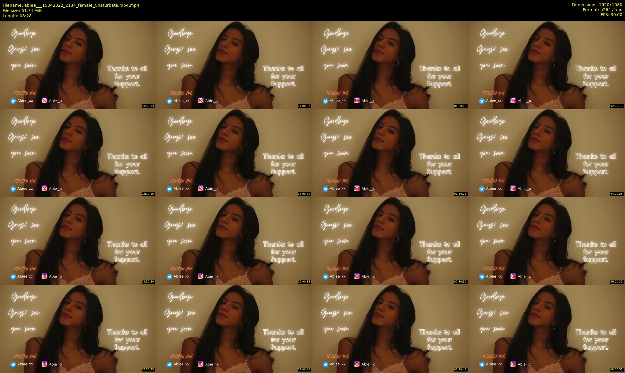 abiee__ — 9 minute Chaturbate female cam show recording, 1080p, Apr 15, 2022