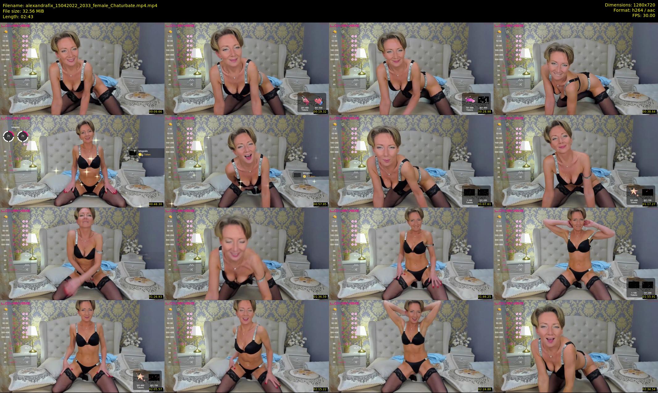alexandrafix — 3 minute Chaturbate female cam show recording, 720p, Apr 15, 2022