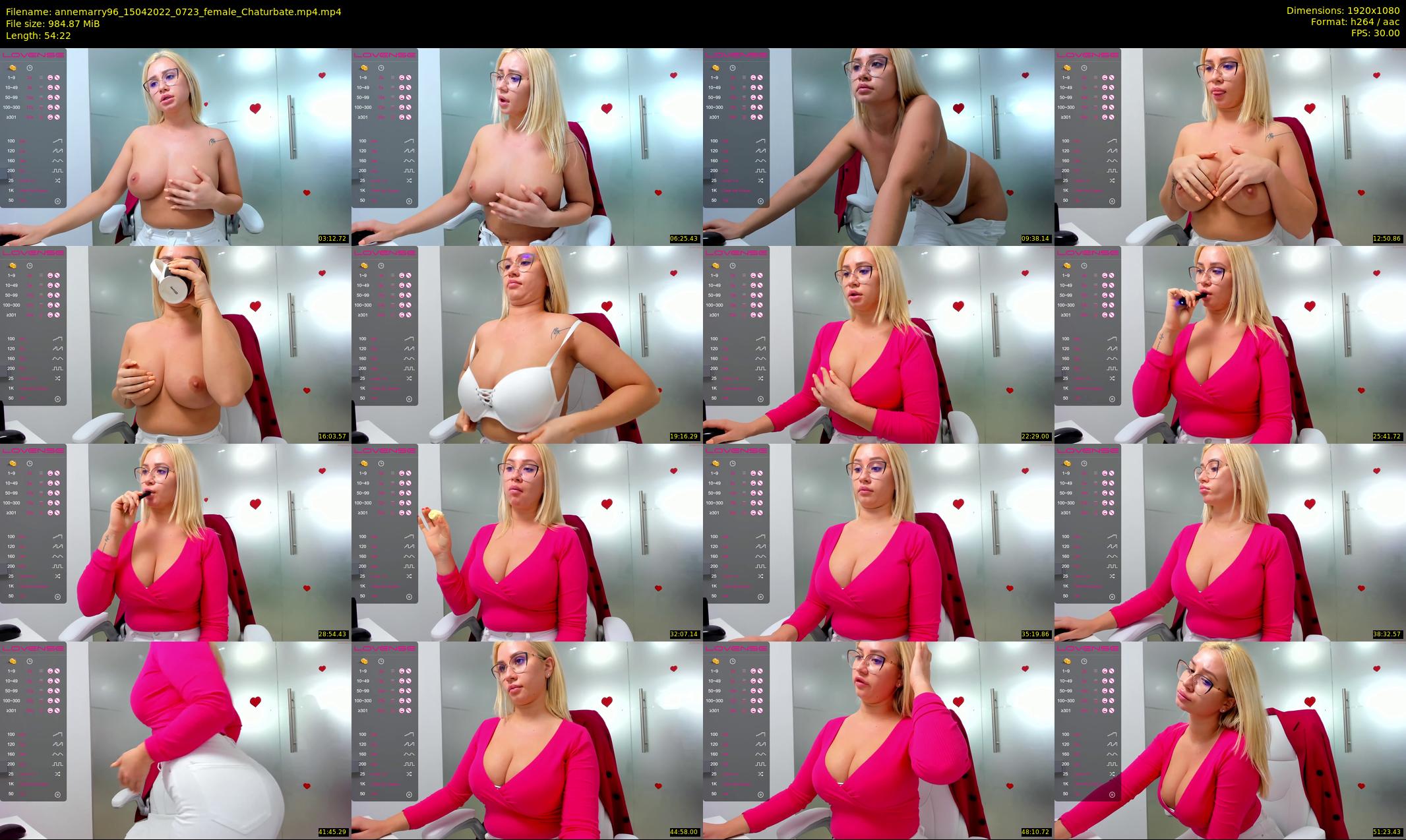 annemarry96 — 55 minute Chaturbate female cam show recording, 1080p, Apr 15, 2022