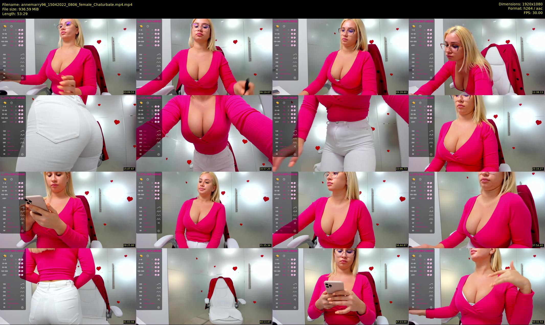 annemarry96 — 54 minute Chaturbate female cam show recording, 1080p, Apr 15, 2022