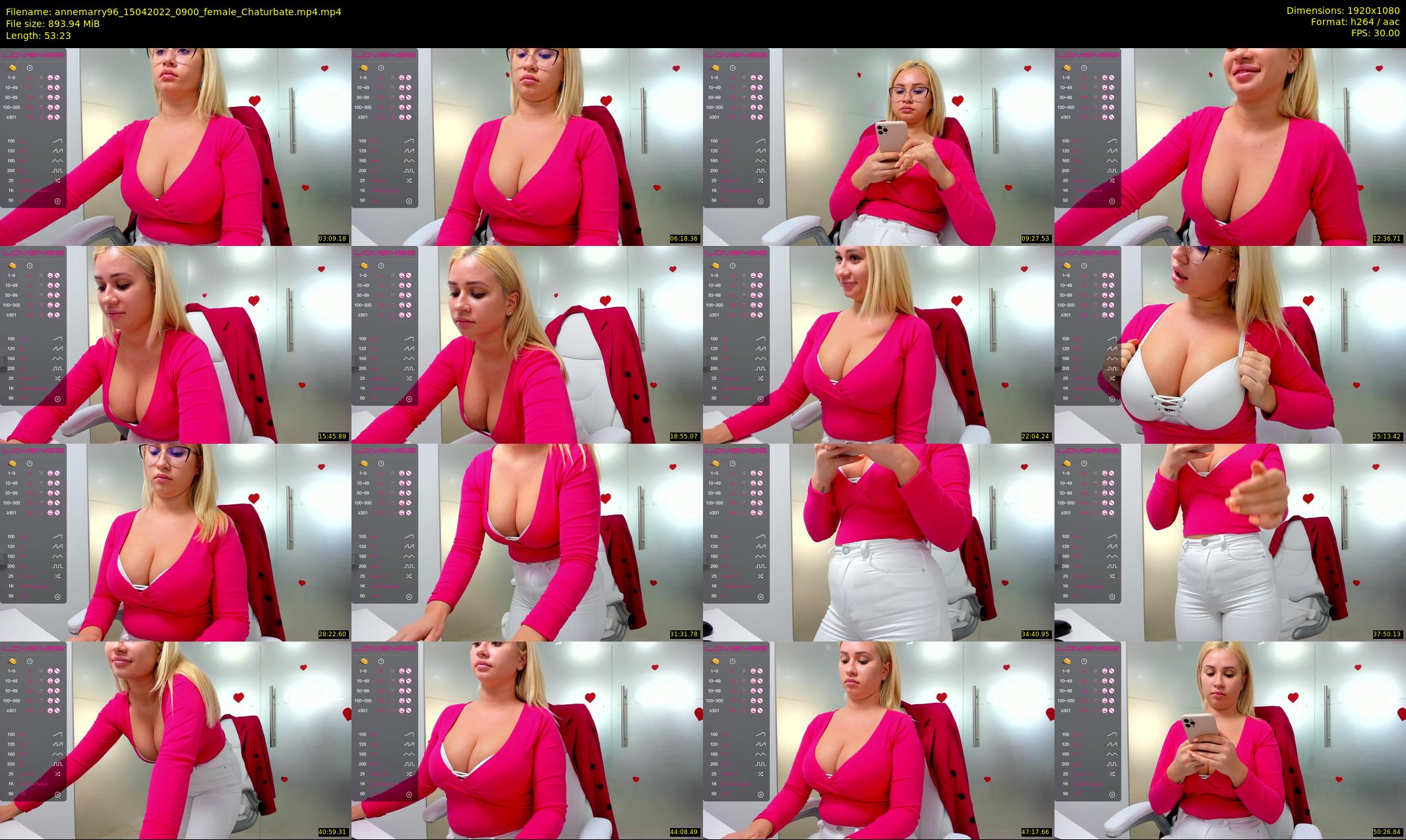 annemarry96 — 54 minute Chaturbate female cam show recording, 1080p, Apr 15, 2022