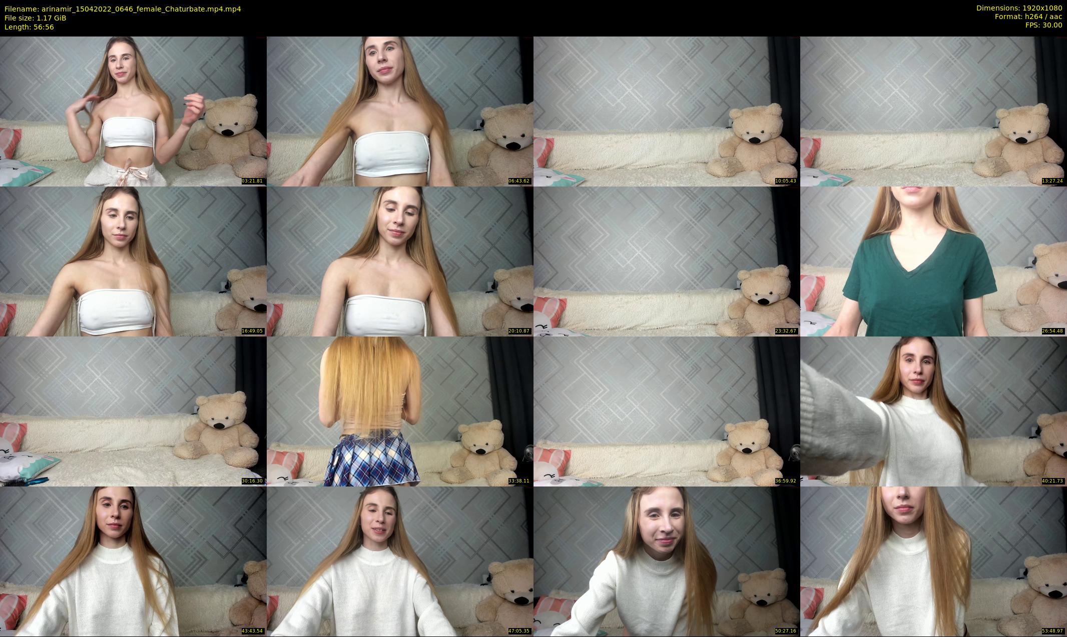 arinamir — 57 minute Chaturbate female cam show recording, 1080p, Apr 15, 2022