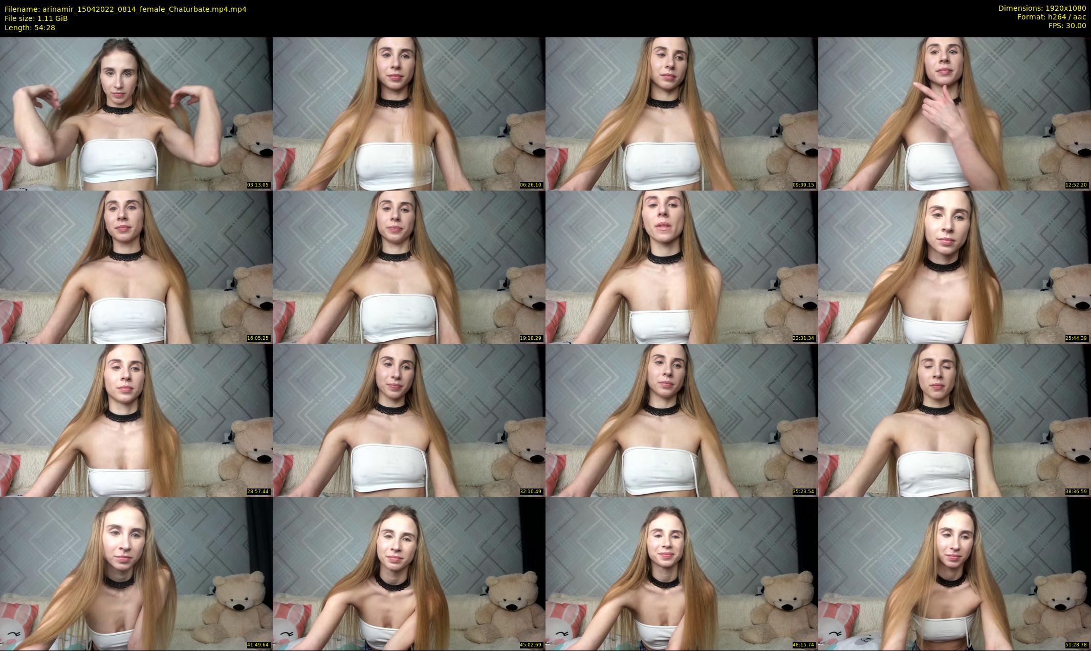 arinamir — 55 minute Chaturbate female cam show recording, 1080p, Apr 15, 2022