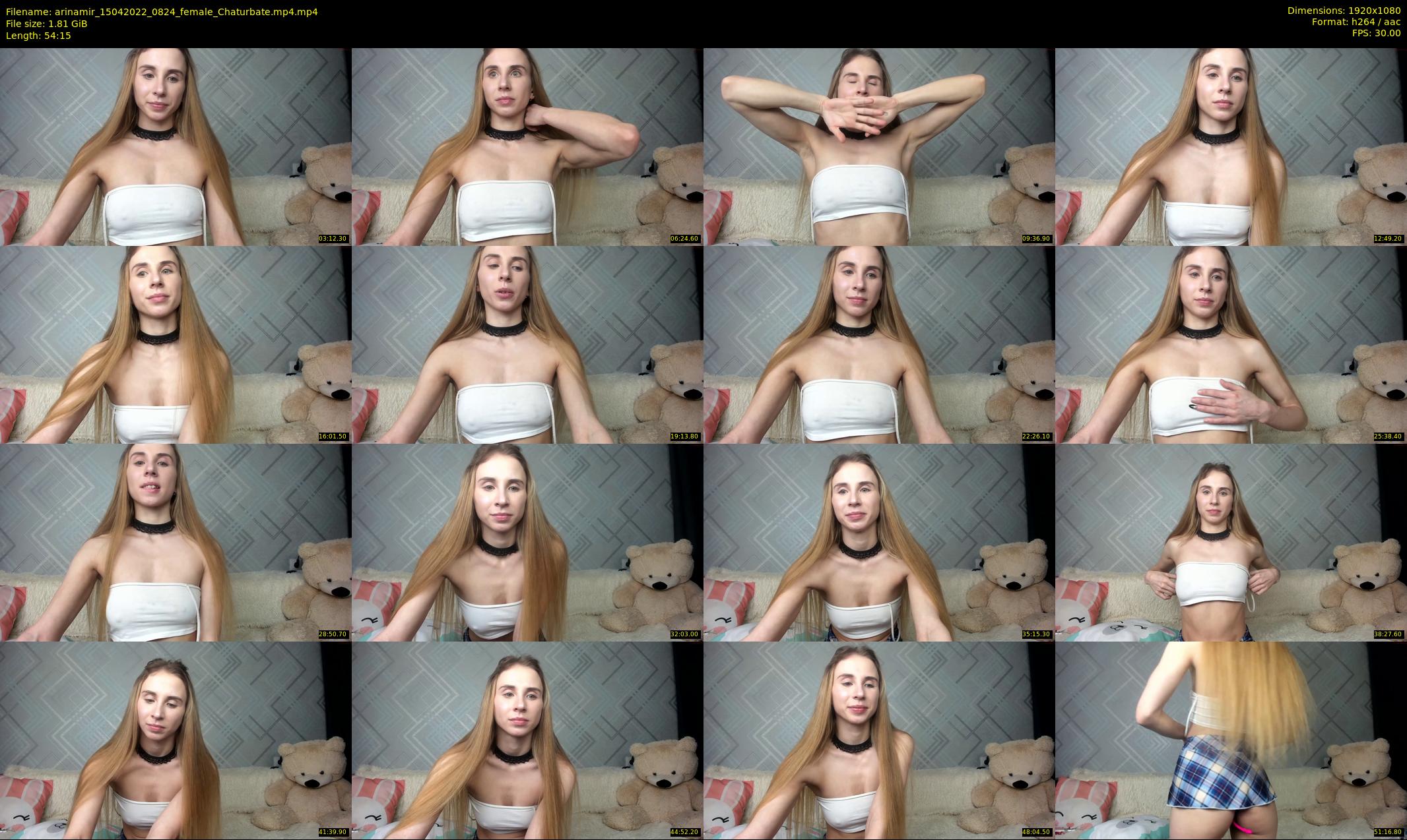 arinamir — 55 minute Chaturbate female cam show recording, 1080p, Apr 15, 2022