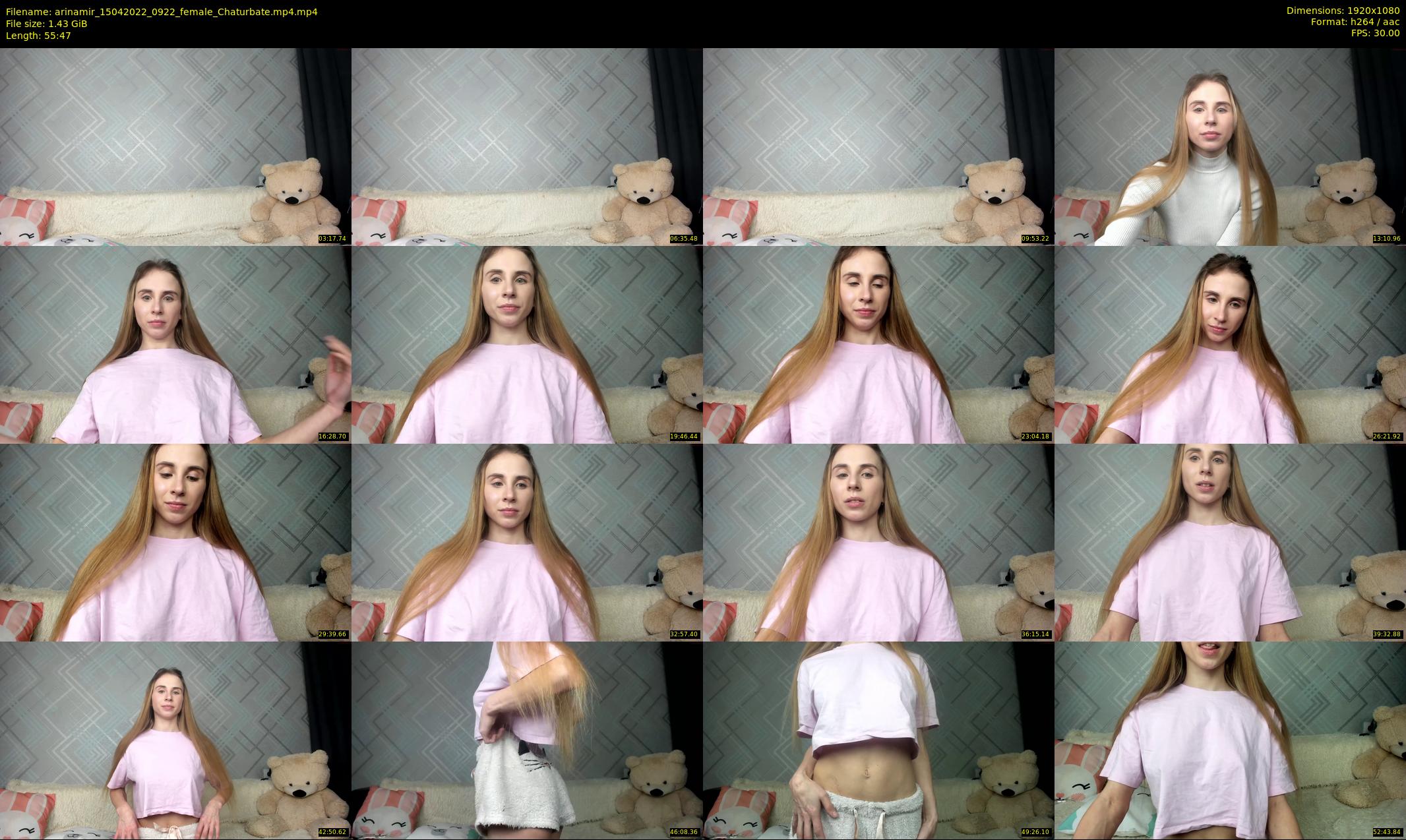 arinamir — 56 minute Chaturbate female cam show recording, 1080p, Apr 15, 2022