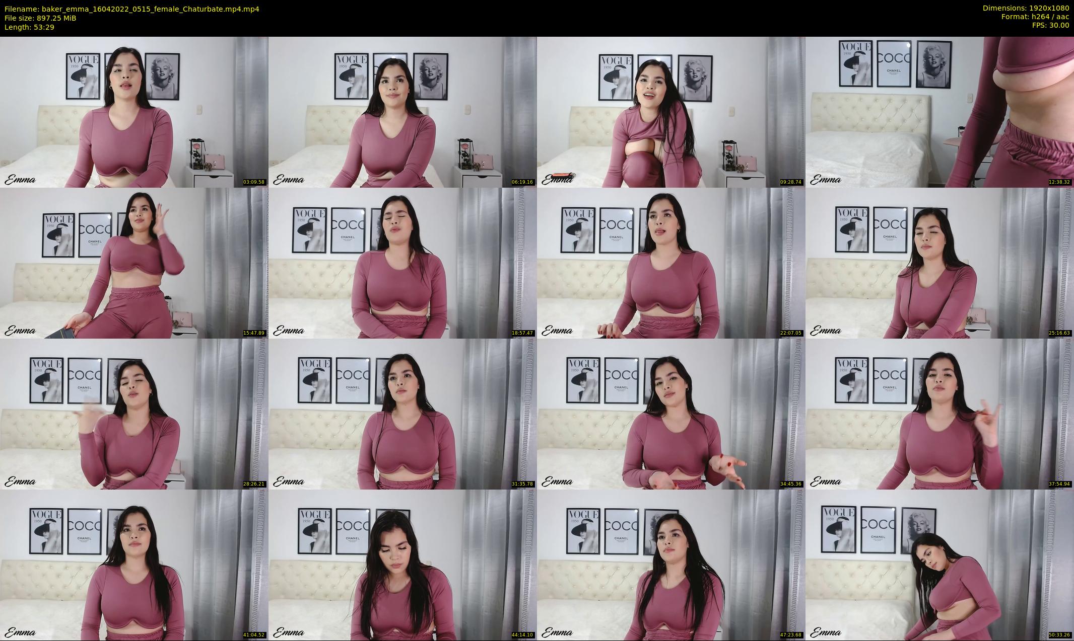 baker_emma — 54 minute Chaturbate female cam show recording, 1080p, Apr 16, 2022