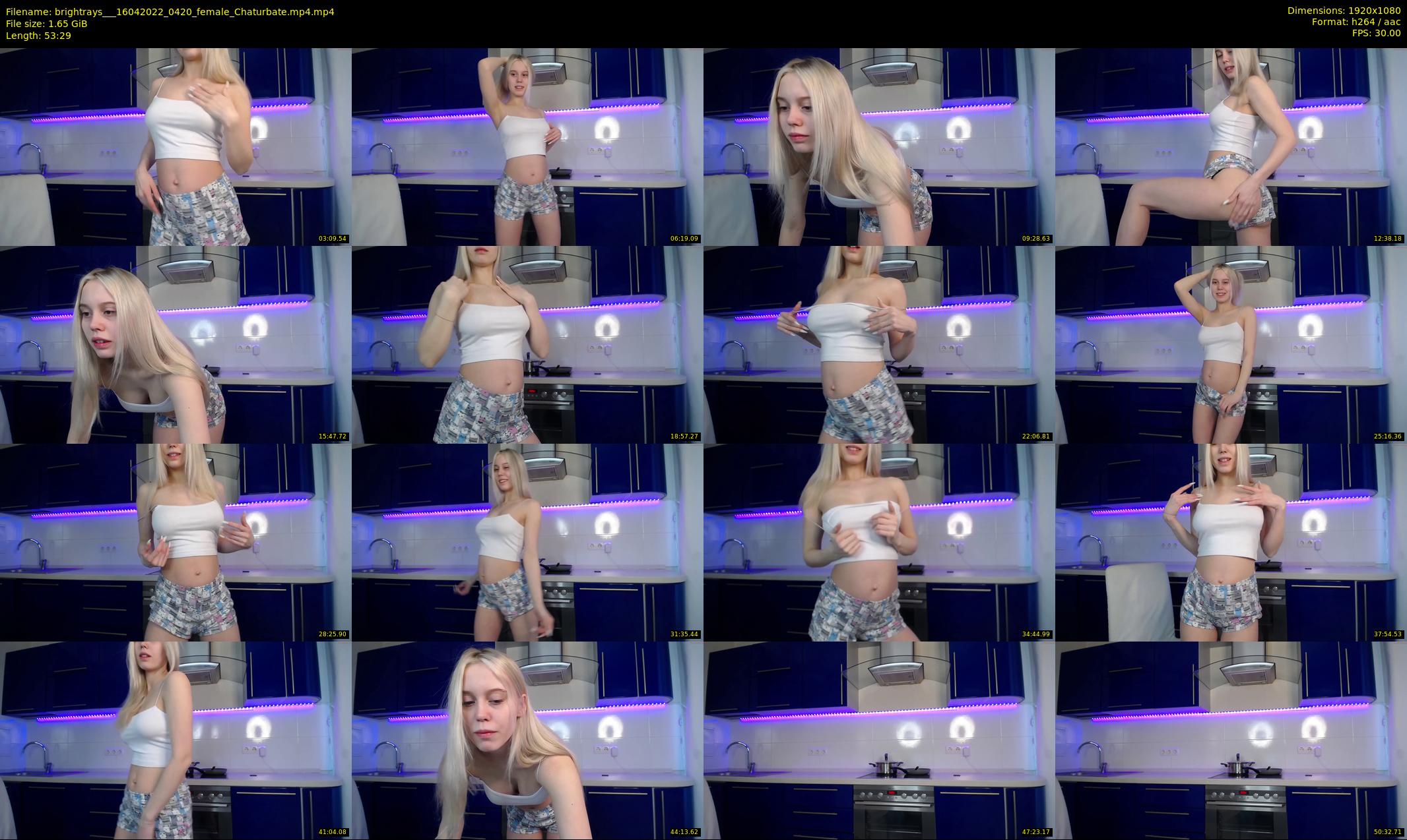 brightrays__ — 54 minute Chaturbate female cam show recording, 1080p, Apr 16, 2022