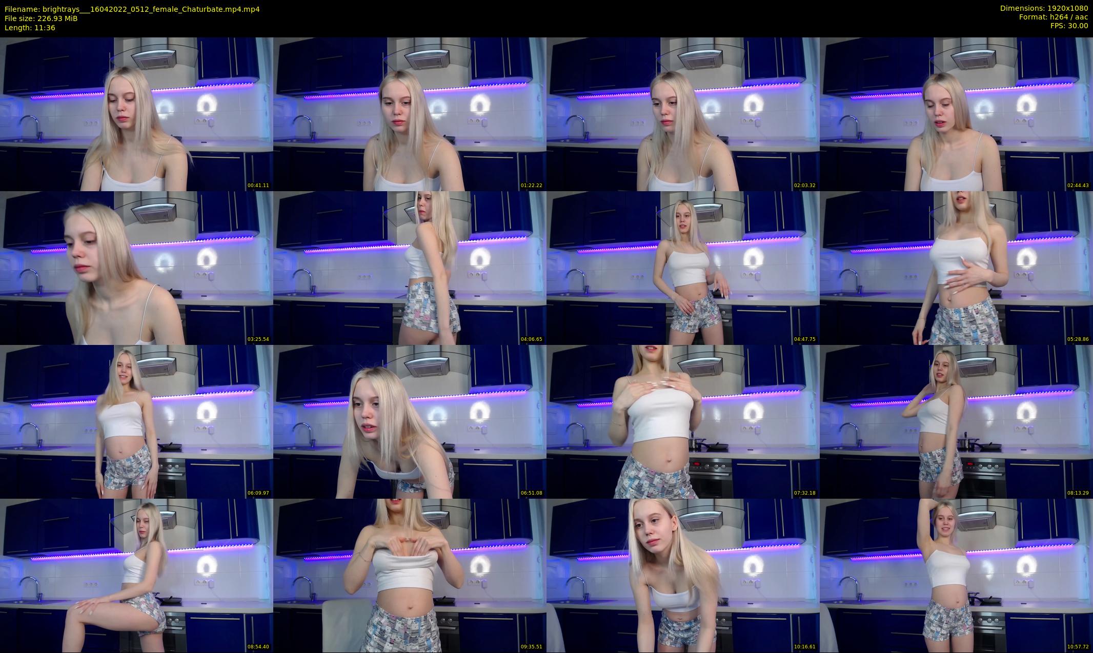 brightrays__ — 12 minute Chaturbate female cam show recording, 1080p, Apr 16, 2022