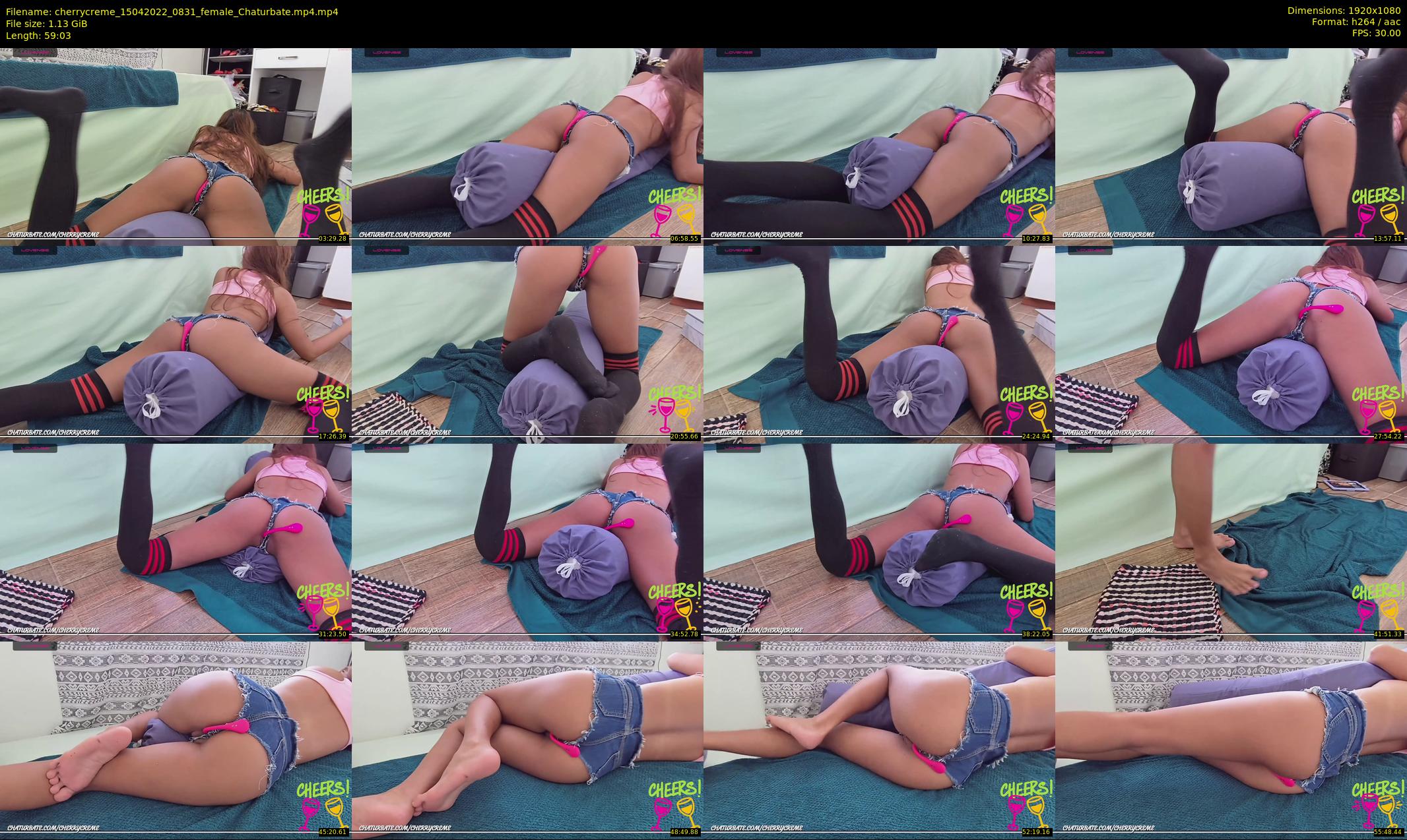 cherrycreme — 60 minute Chaturbate female cam show recording, 1080p, Apr 15, 2022