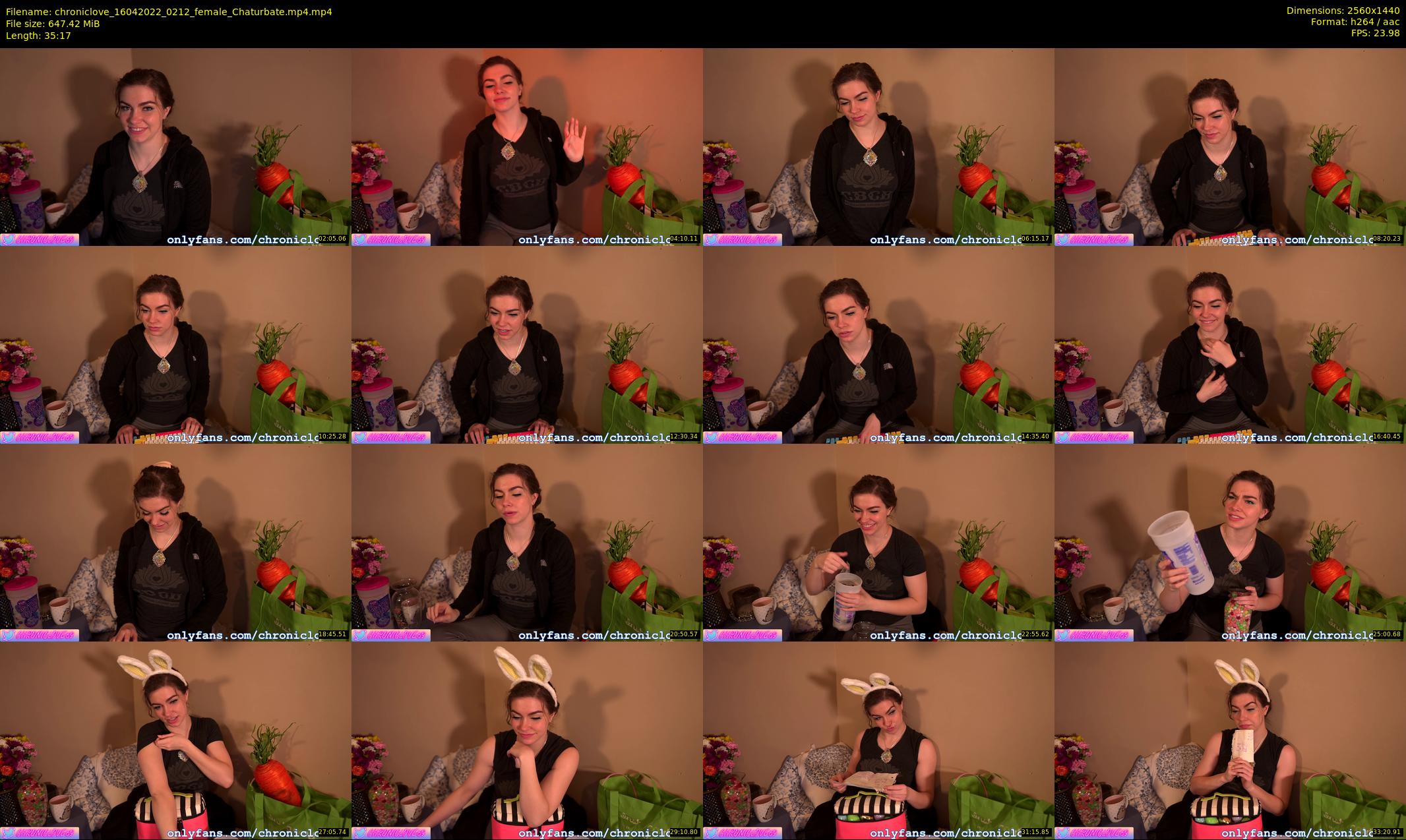 chroniclove — 36 minute Chaturbate female cam show recording, 1080p, Apr 16, 2022