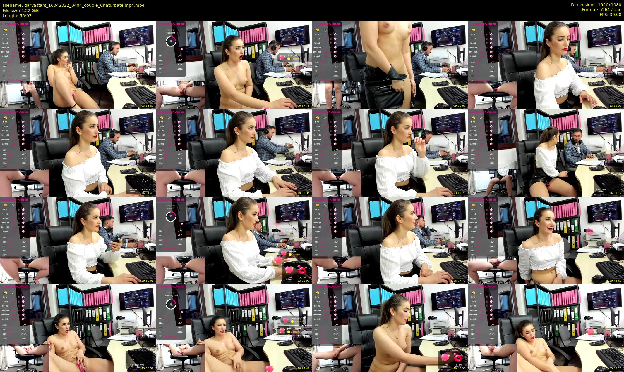 daryastars — 57 minute Chaturbate couple cam show recording, 1080p, Apr 16, 2022