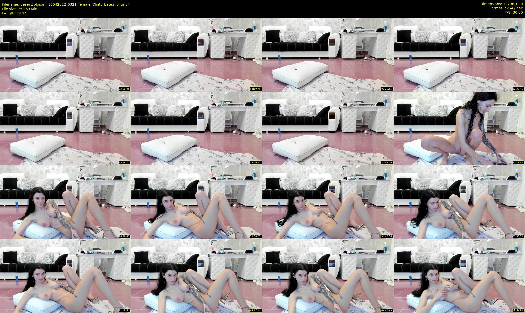 desert2blosom — 54 minute Chaturbate female cam show recording, 1080p, Apr 16, 2022