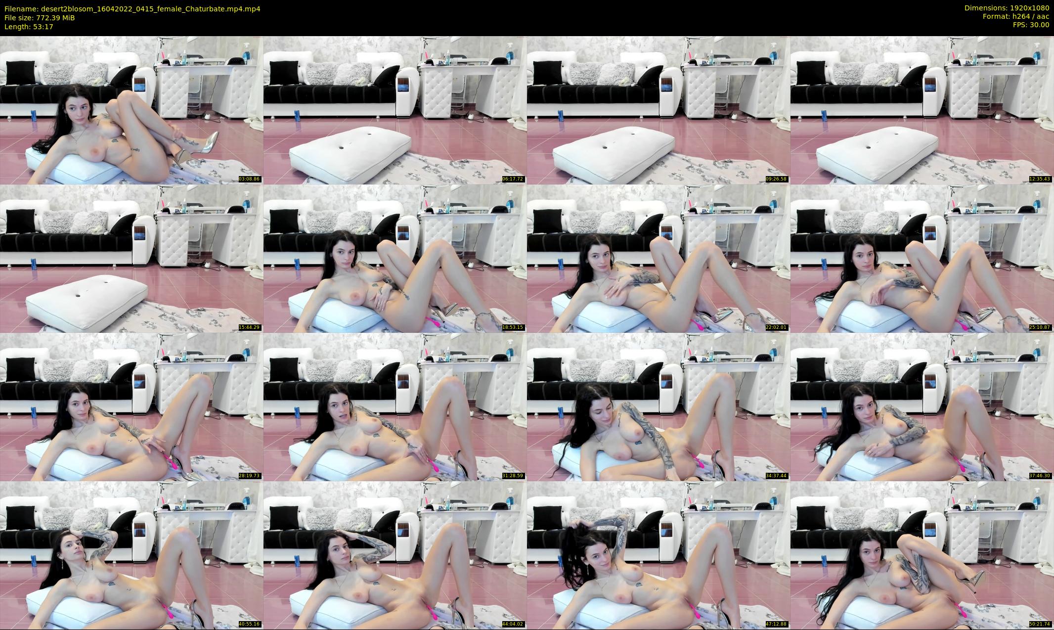 desert2blosom — 54 minute Chaturbate female cam show recording, 1080p, Apr 16, 2022