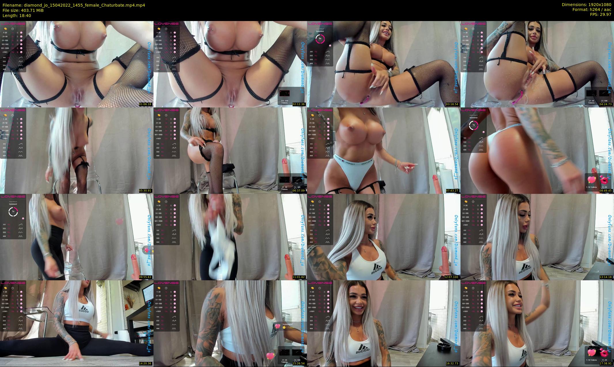 diamond_jo — 19 minute Chaturbate female cam show recording, 1080p, Apr 15, 2022