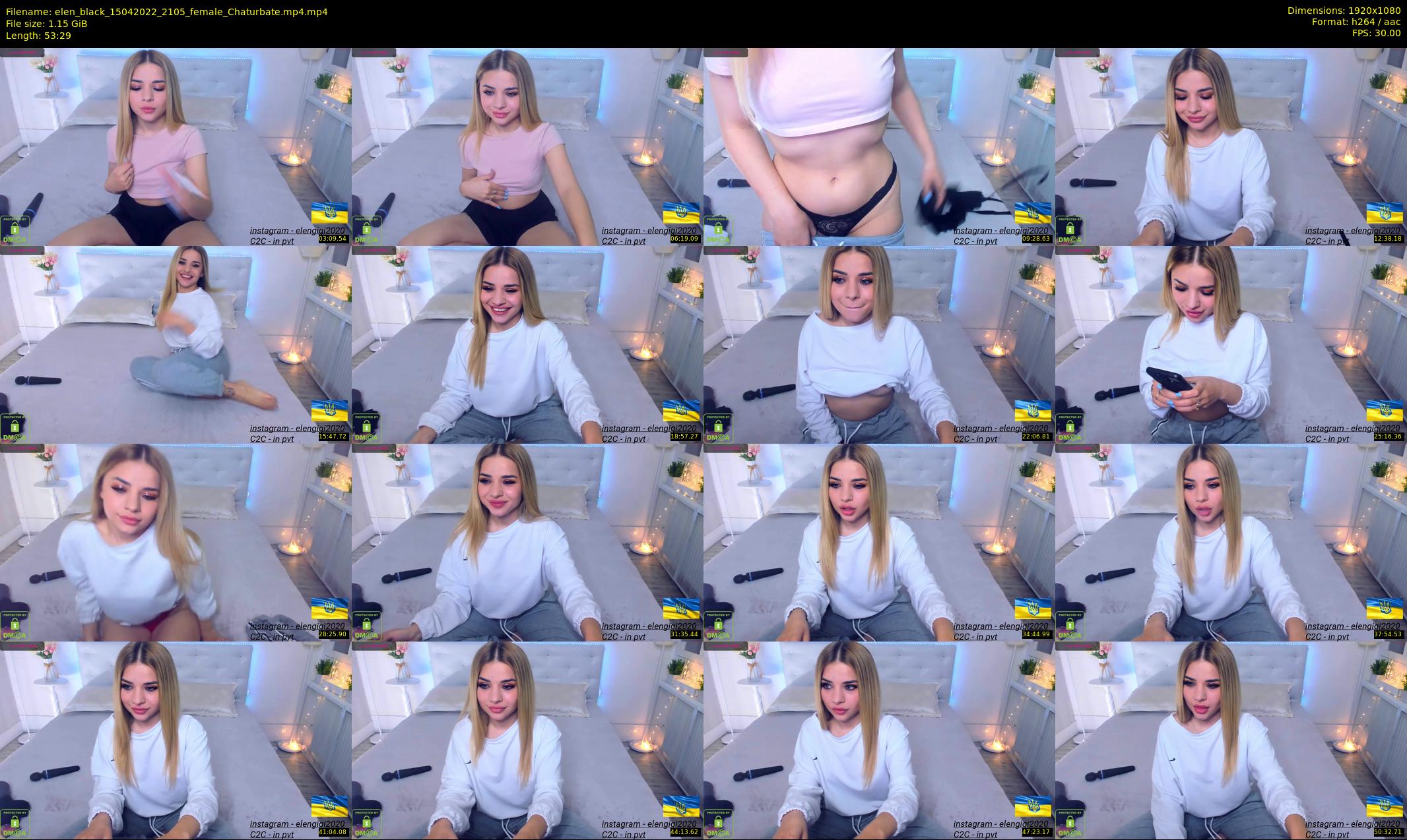 elen_black — 54 minute Chaturbate female cam show recording, 1080p, Apr 15, 2022