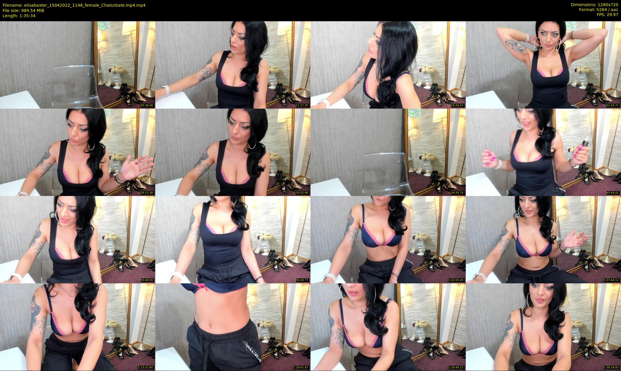 elisabaxter — 96 minute Chaturbate female cam show recording, 720p, Apr 15, 2022