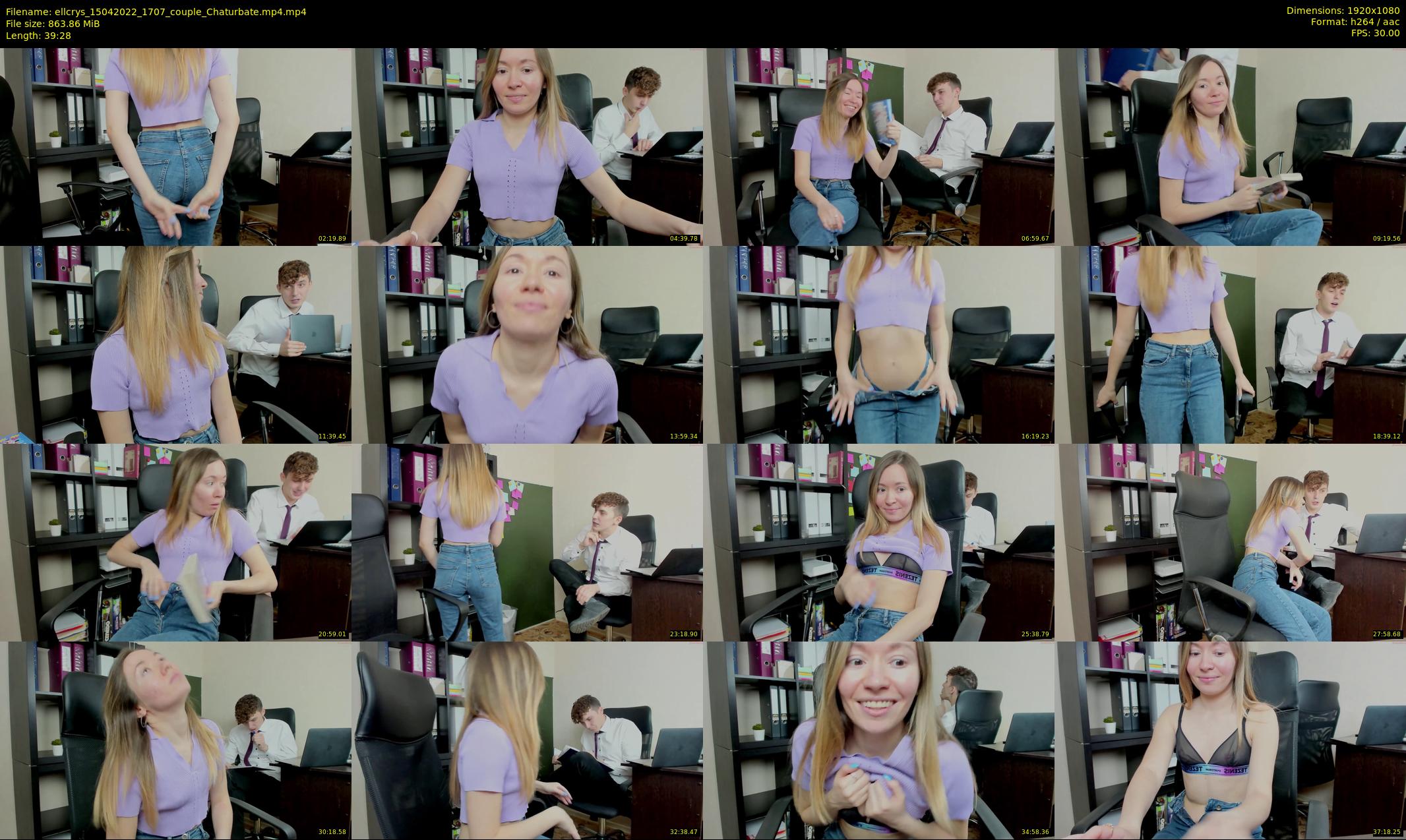 ellcrys — 40 minute Chaturbate couple cam show recording, 1080p, Apr 15, 2022