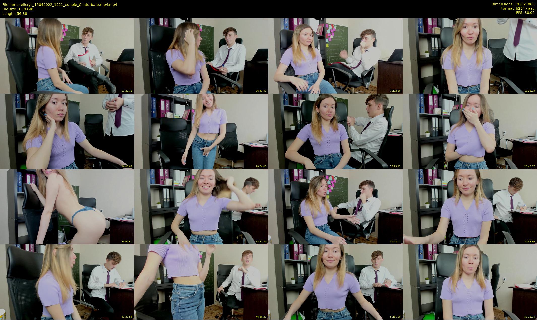 ellcrys — 57 minute Chaturbate couple cam show recording, 1080p, Apr 15, 2022