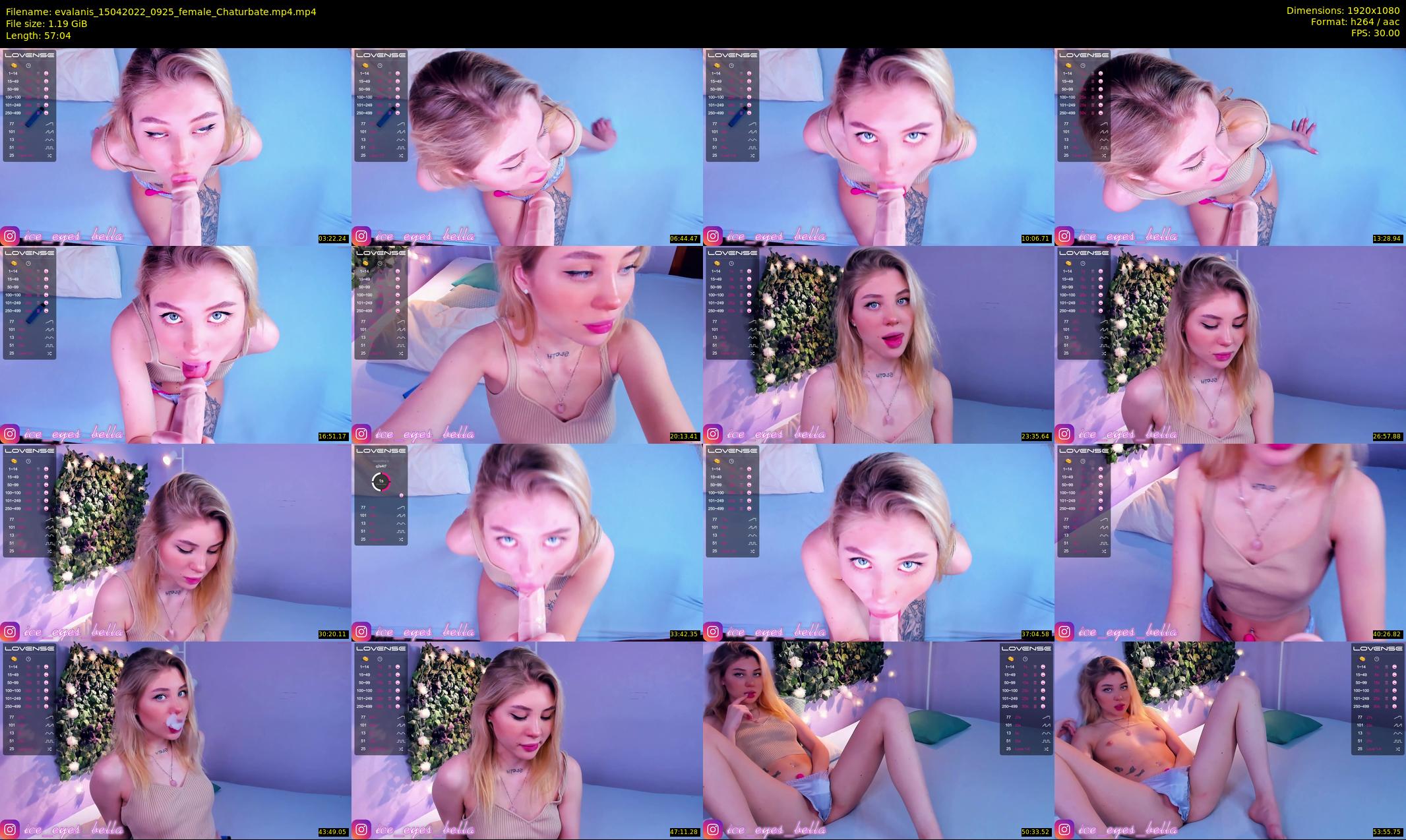 evalanis — 58 minute Chaturbate couple cam show recording, 1080p, Apr 15, 2022