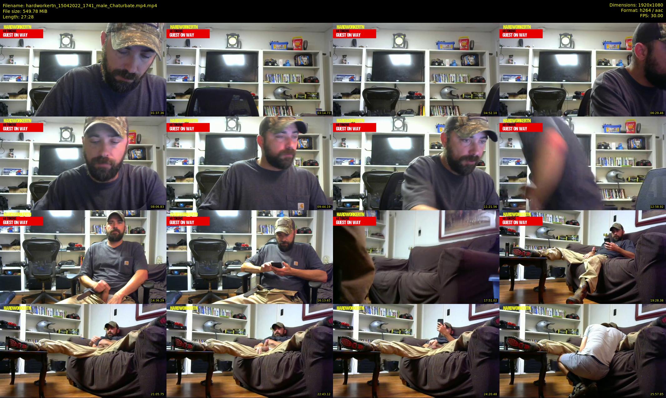 hardworkertn — 28 minute Chaturbate male cam show recording, 1080p, Apr 15, 2022