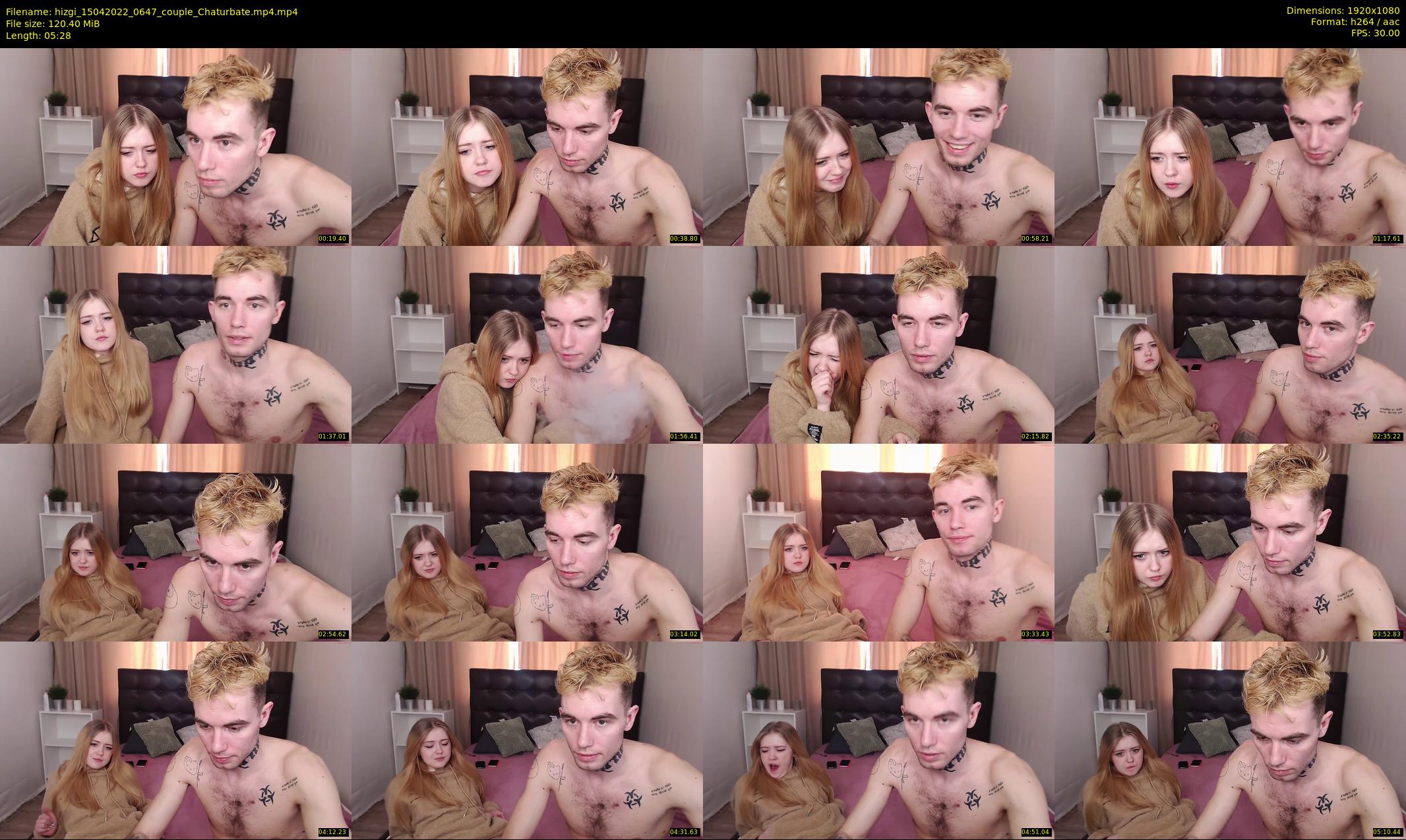 hizgi — 6 minute Chaturbate couple cam show recording, 1080p, Apr 15, 2022