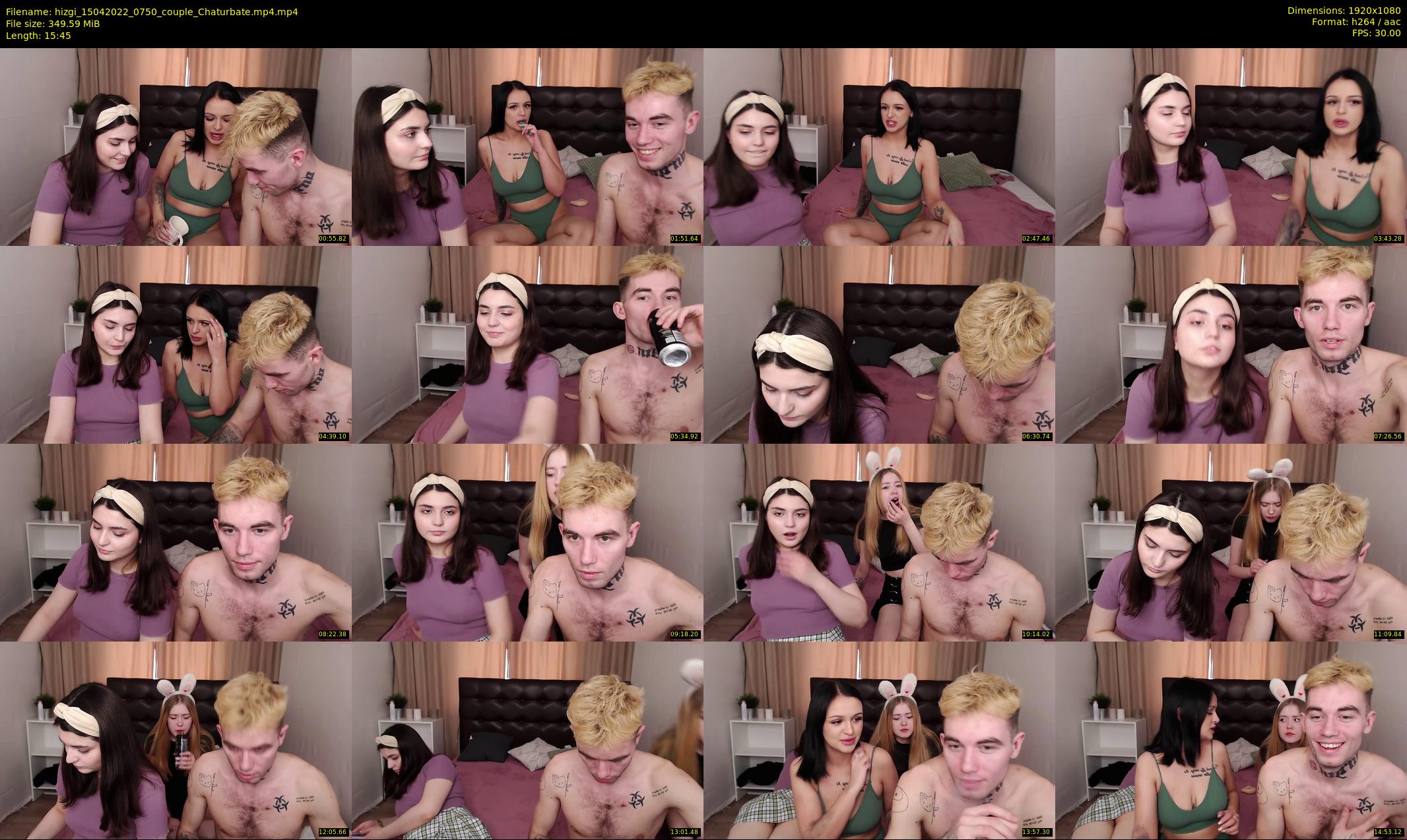 hizgi — 16 minute Chaturbate couple cam show recording, 1080p, Apr 15, 2022