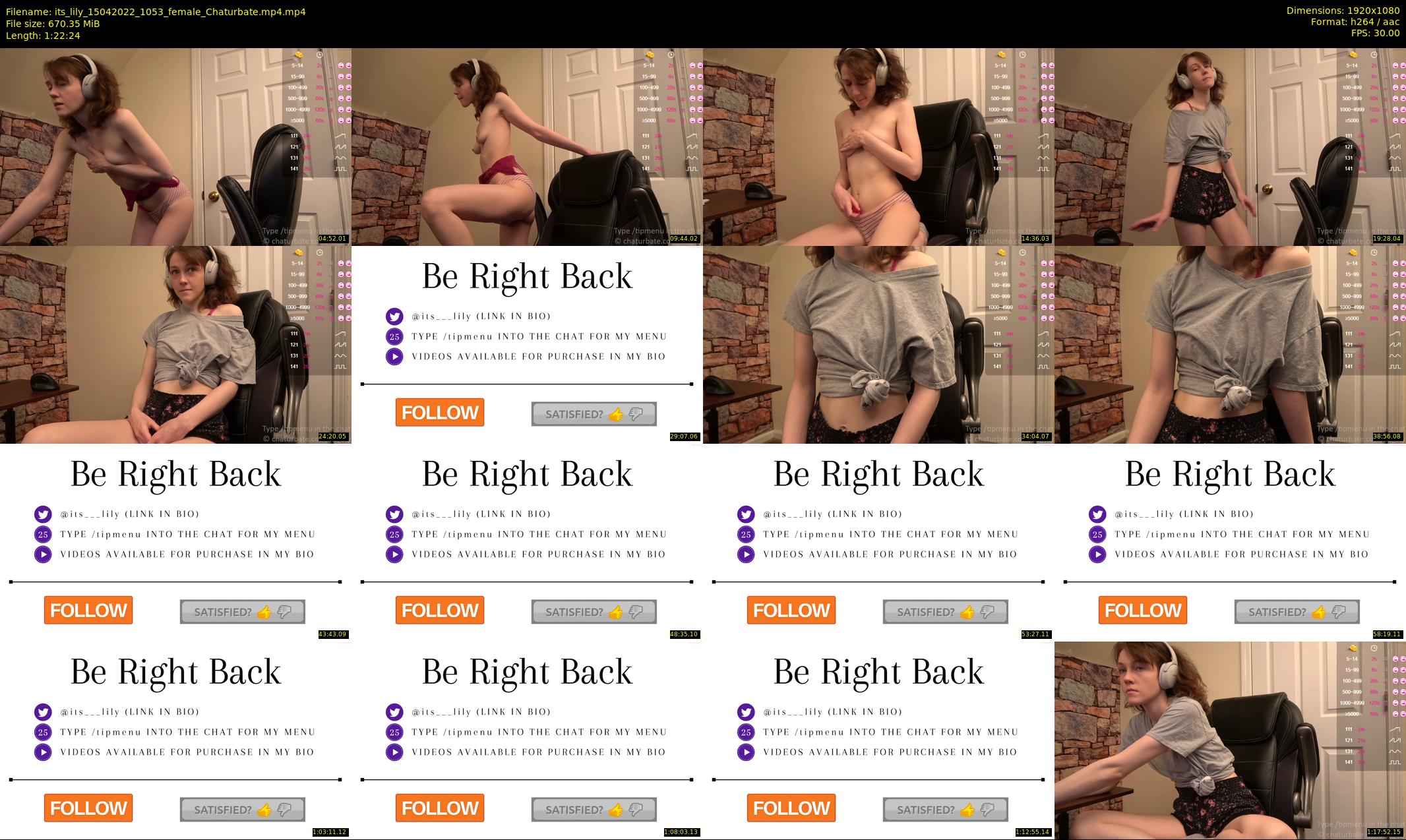 its_lily — 83 minute Chaturbate female cam show recording, 1080p, Apr 15, 2022