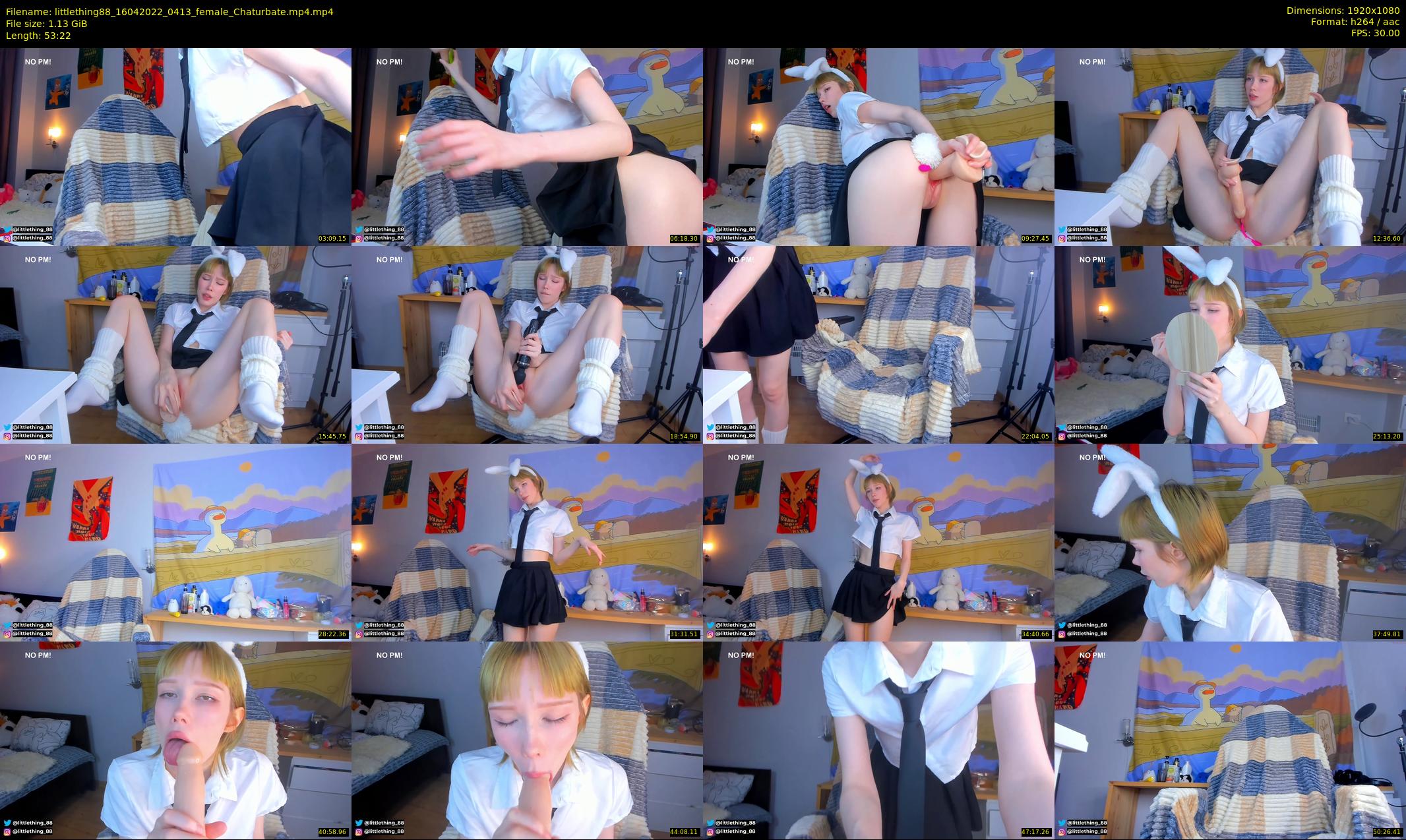 littlething88 — 54 minute Chaturbate female cam show recording, 1080p, Apr 16, 2022