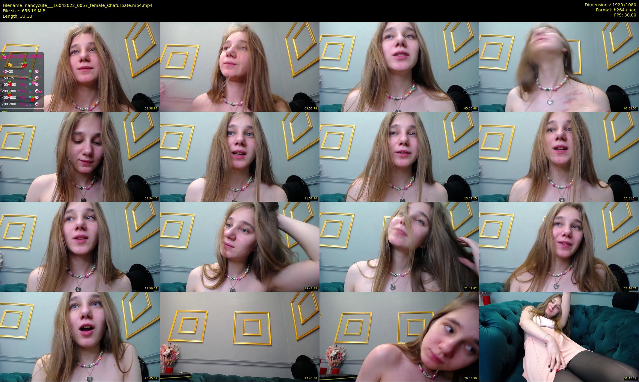 nancycute__ — 34 minute Chaturbate female cam show recording, 1080p, Apr 16, 2022
