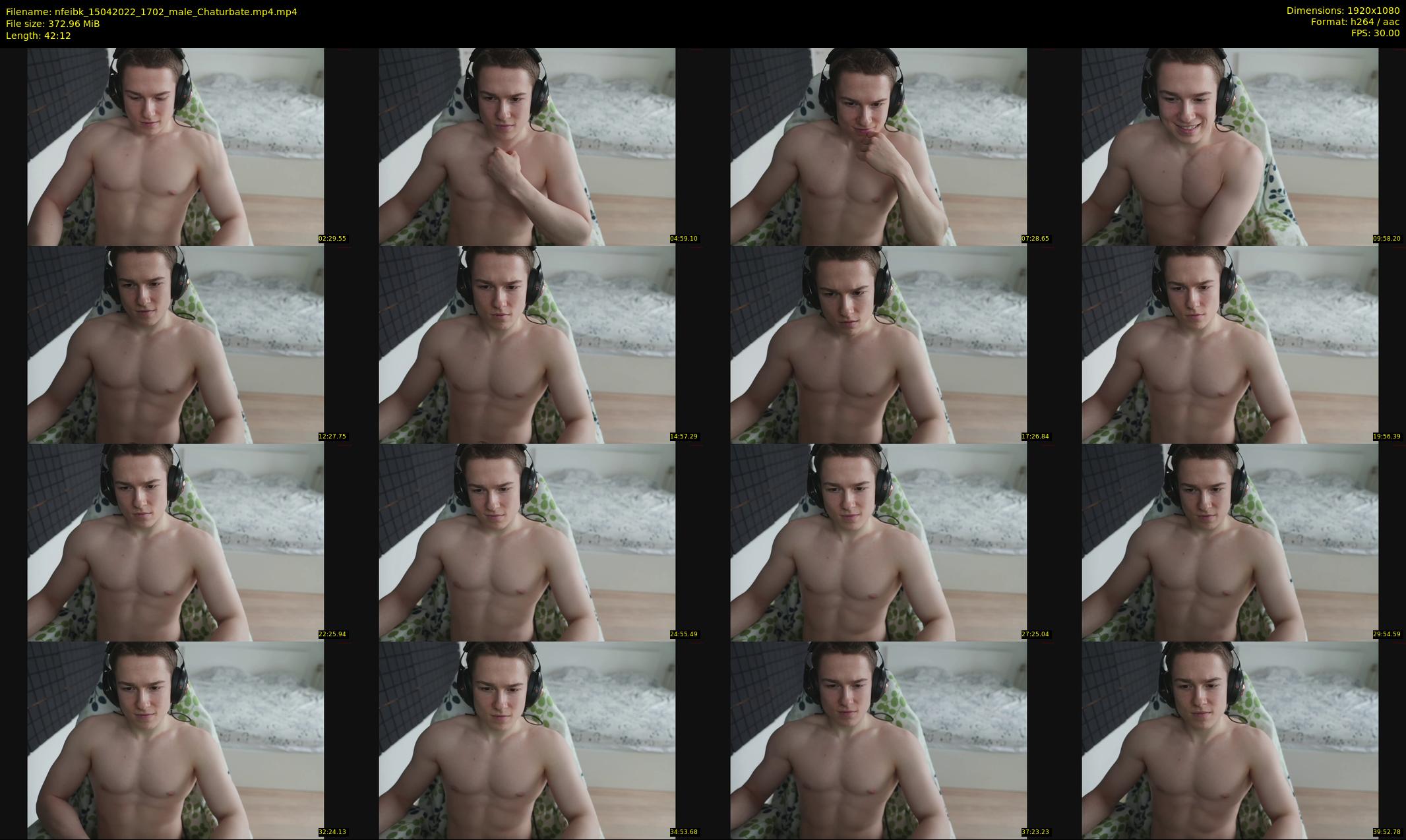 nfeibk — 43 minute Chaturbate male cam show recording, 1080p, Apr 15, 2022