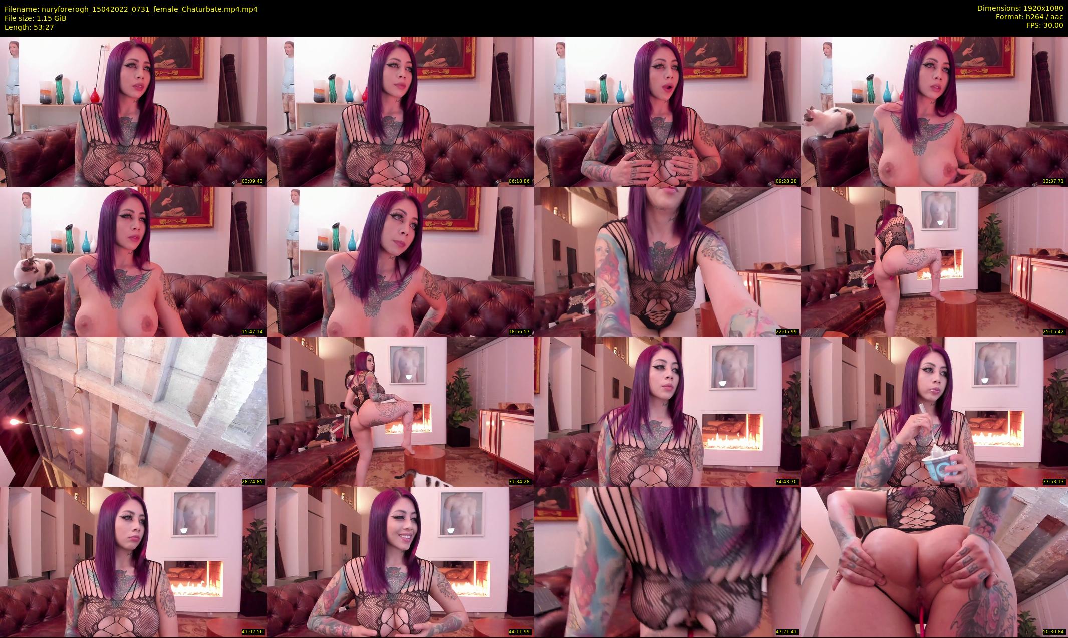 nuryforerogh — 54 minute Chaturbate female cam show recording, 1080p, Apr 15, 2022