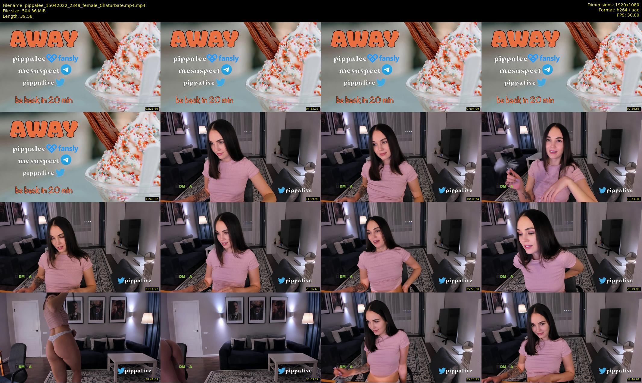 pippalee — 40 minute Chaturbate female cam show recording, 1080p, Apr 15, 2022