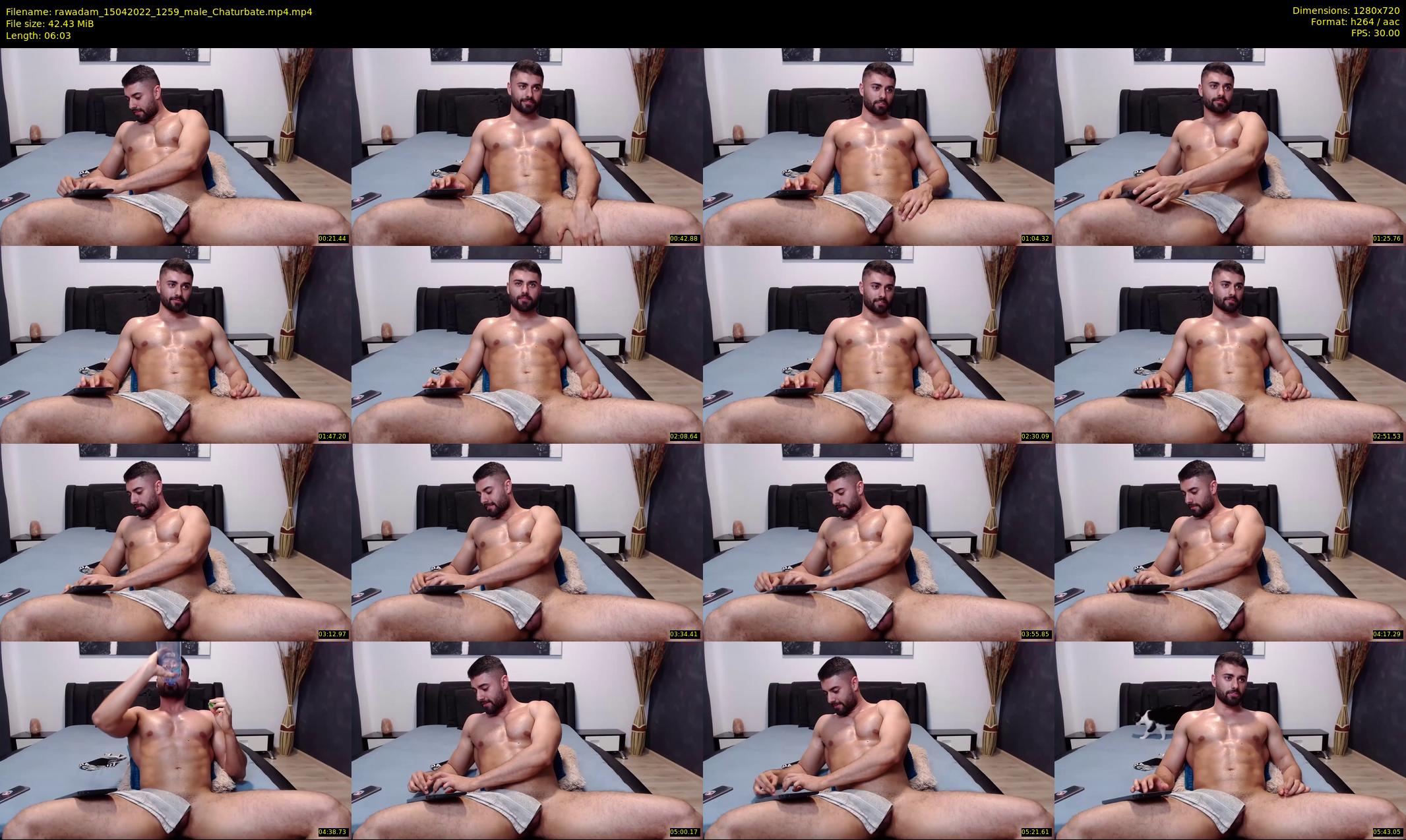 rawadam — 7 minute Chaturbate male cam show recording, 720p, Apr 15, 2022