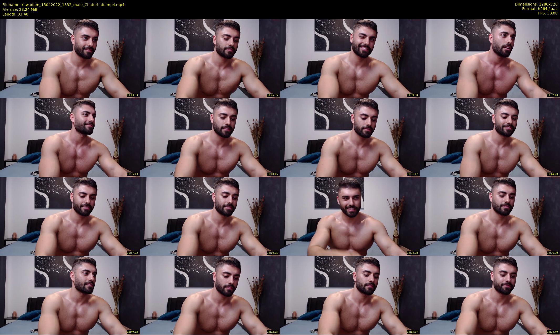 rawadam — 4 minute Chaturbate male cam show recording, 720p, Apr 15, 2022