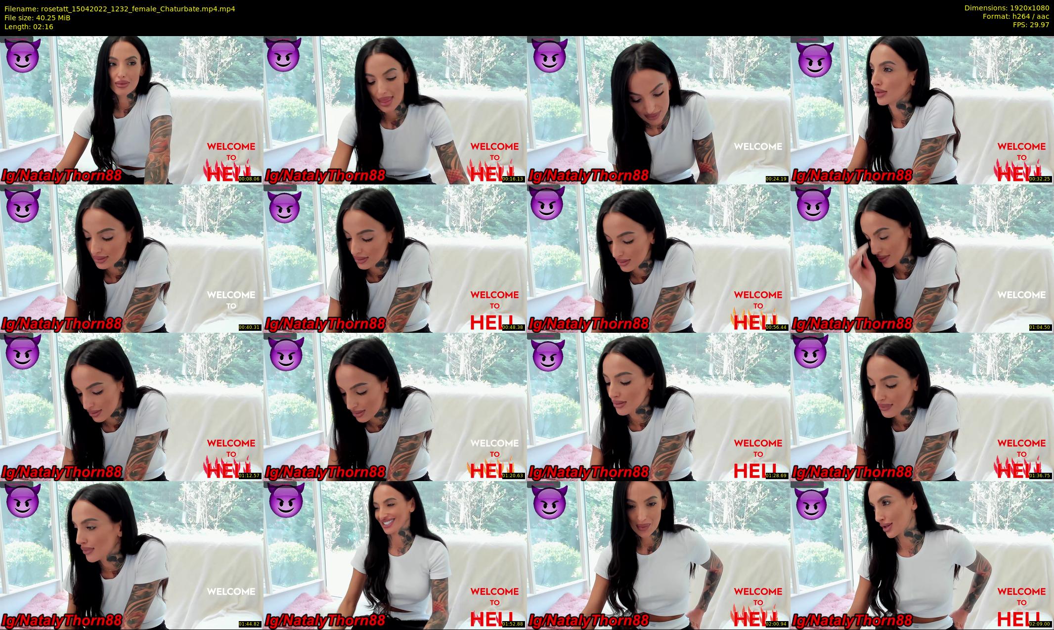 rosetatt — 3 minute Chaturbate female cam show recording, 1080p, Apr 15, 2022