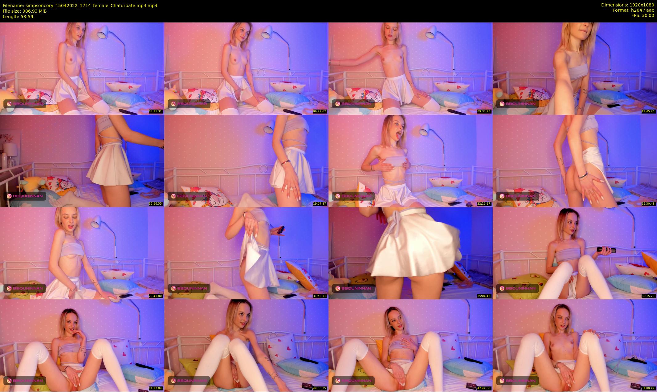 simpsoncory — 54 minute Chaturbate female cam show recording, 1080p, Apr 15, 2022