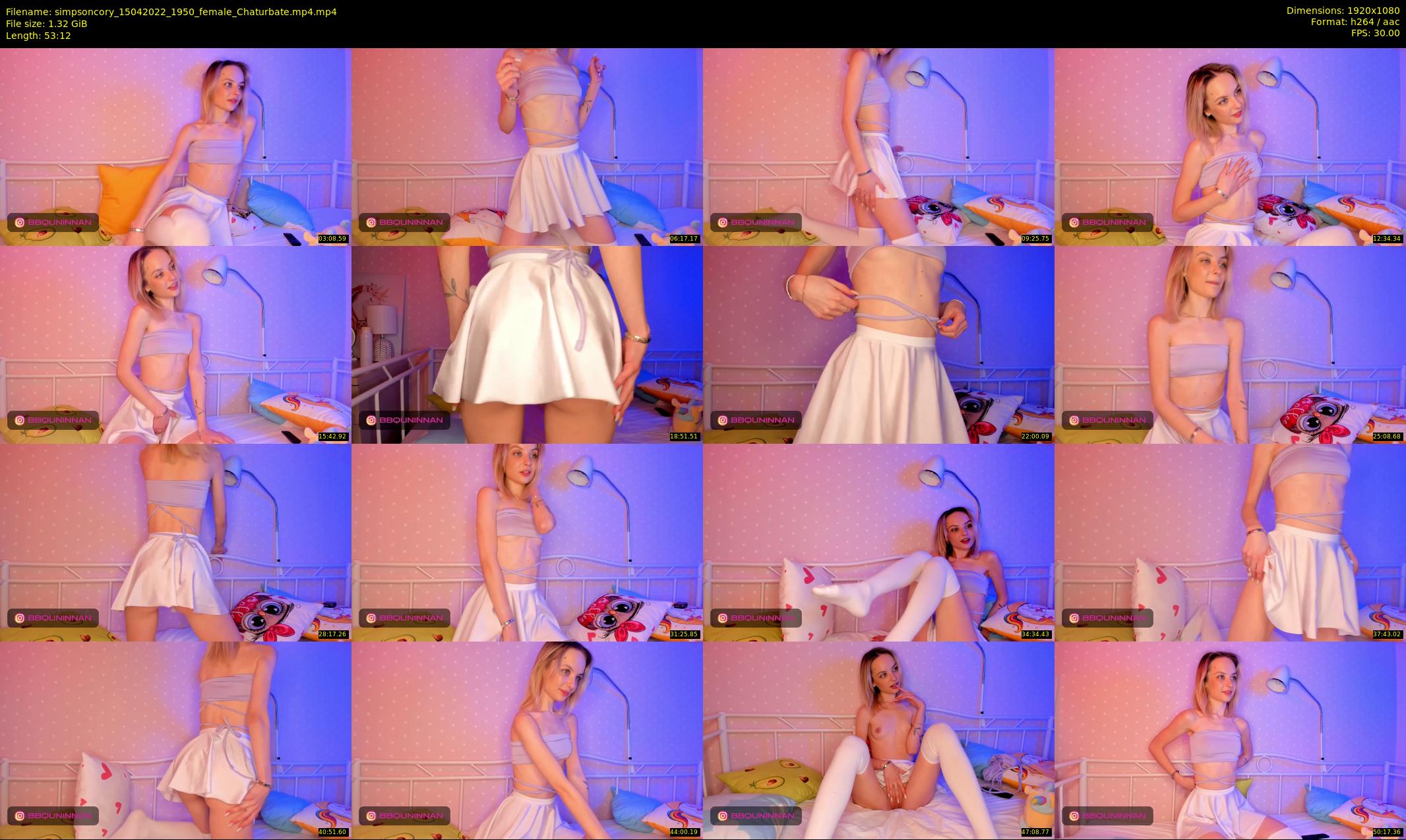 simpsoncory — 54 minute Chaturbate female cam show recording, 1080p, Apr 15, 2022