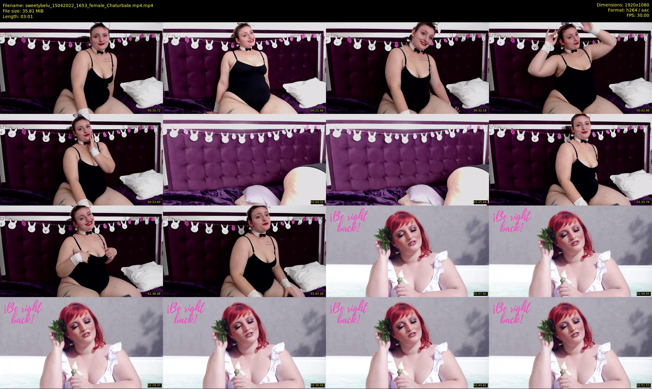 sweetybelu — 4 minute Chaturbate female cam show recording, 1080p, Apr 15, 2022