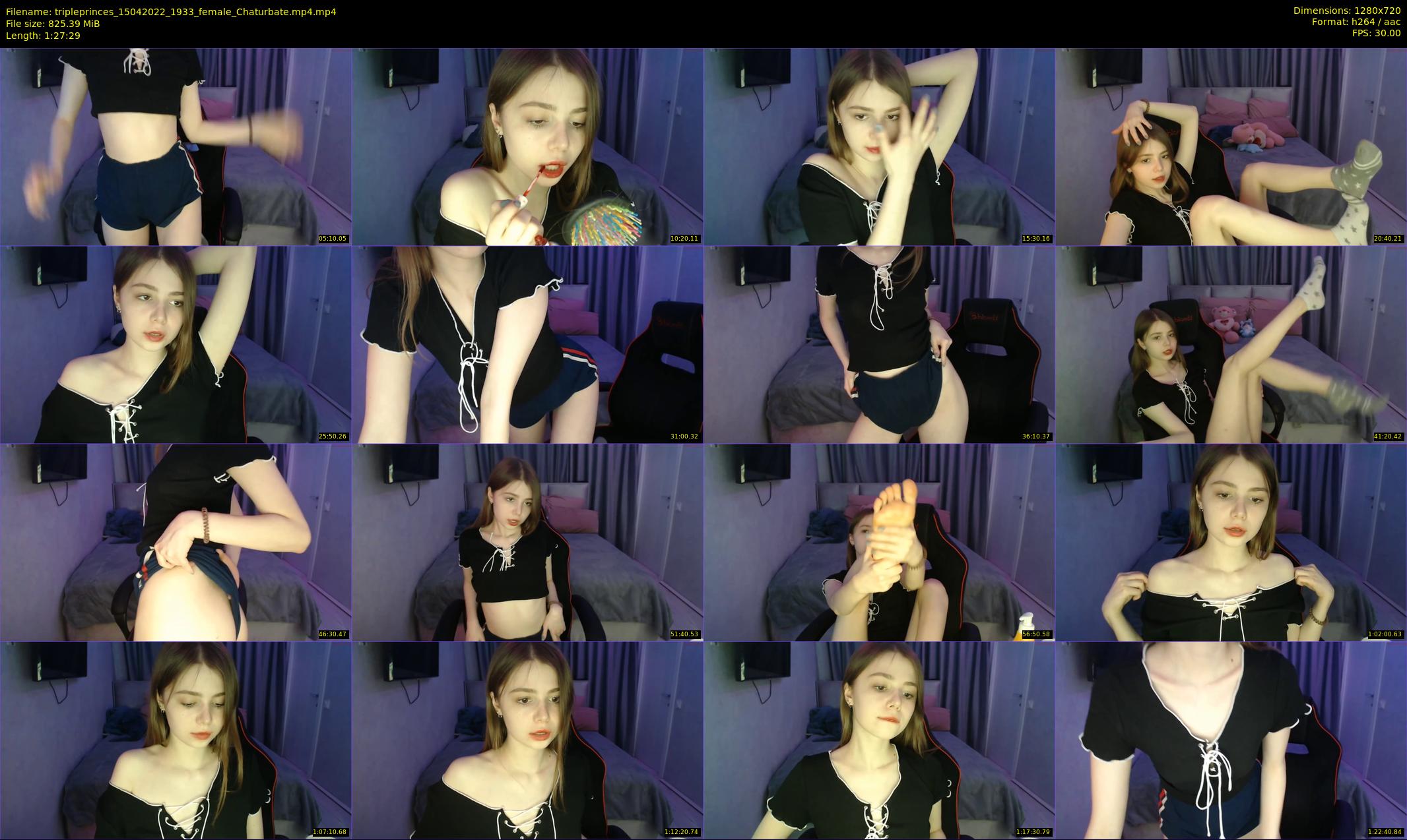 tripleprinces — 88 minute Chaturbate female cam show recording, 720p, Apr 15, 2022