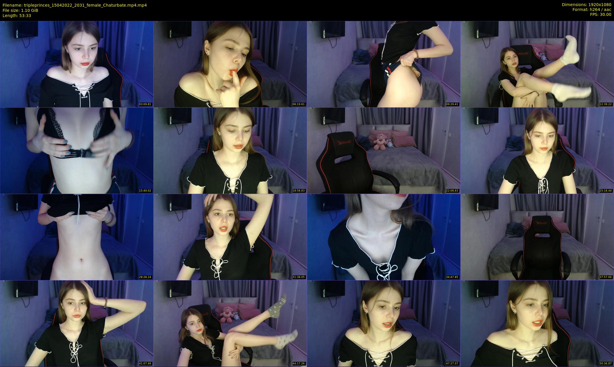 tripleprinces — 54 minute Chaturbate female cam show recording, 1080p, Apr 15, 2022