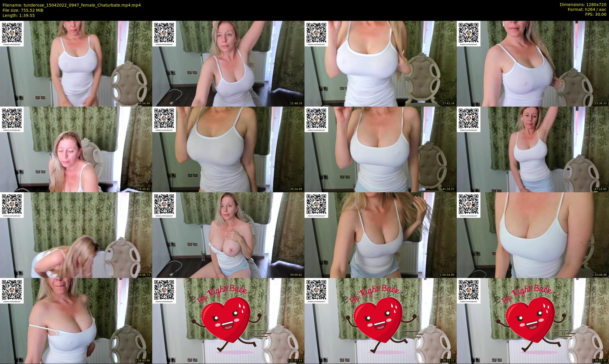 tunderose — 100 minute Chaturbate female cam show recording, 720p, Apr 15, 2022