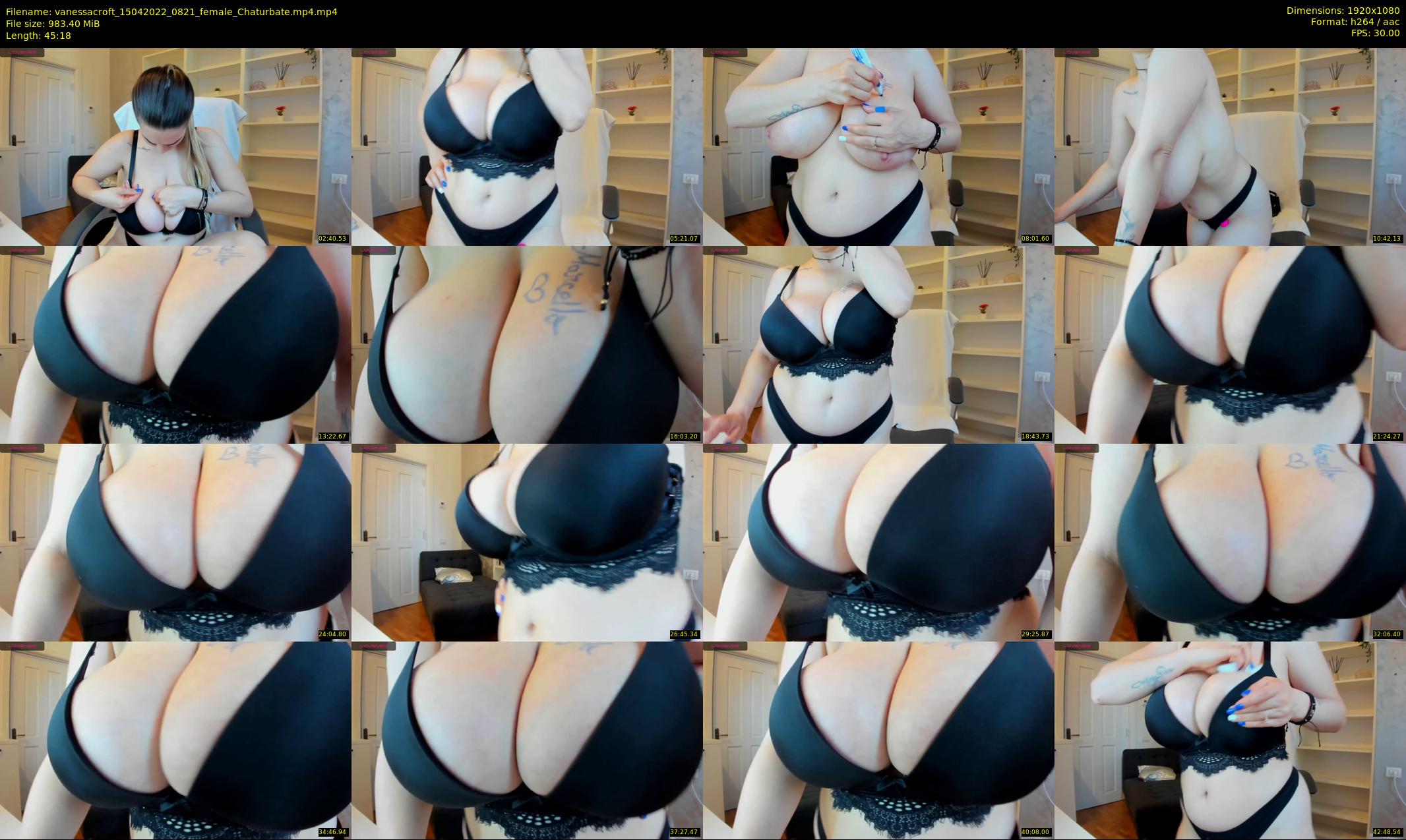 vanessacroft — 46 minute Chaturbate female cam show recording, 1080p, Apr 15, 2022