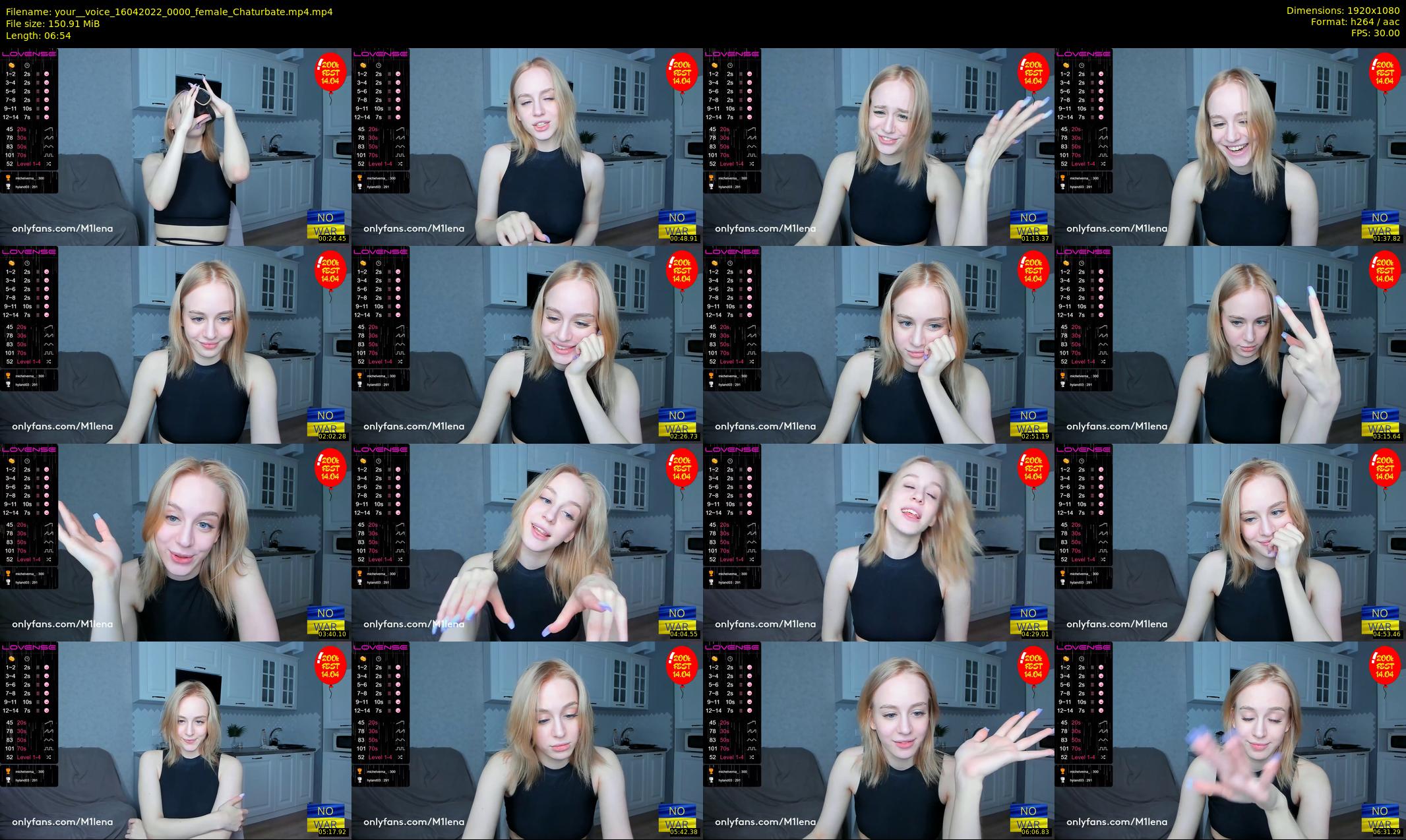 your__voice — 7 minute Chaturbate female cam show recording, 1080p, Apr 16, 2022
