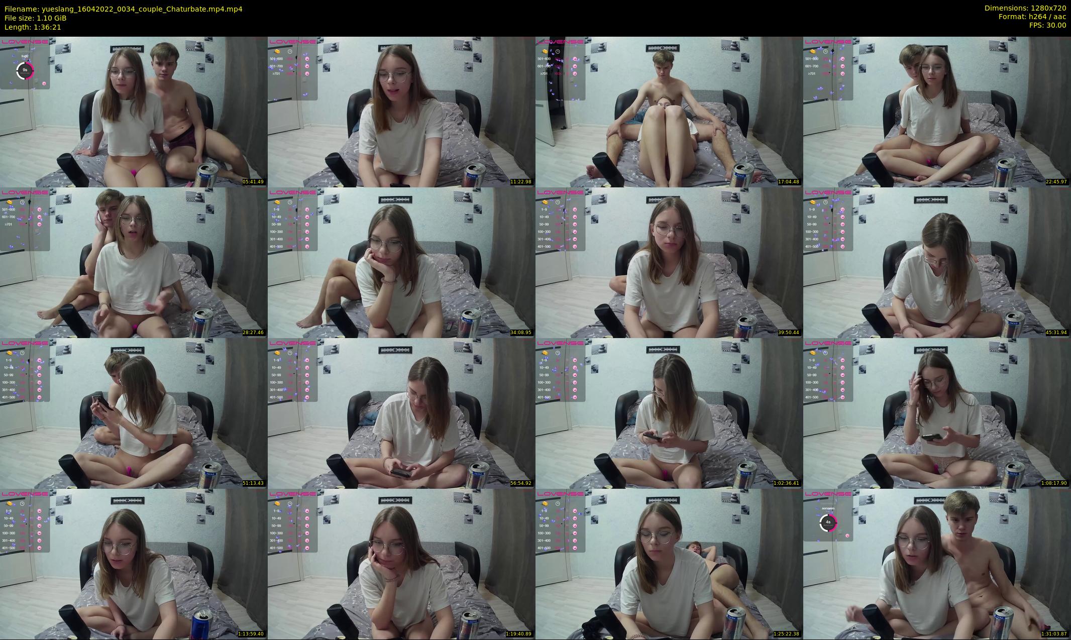 yueslang — 97 minute Chaturbate couple cam show recording, 720p, Apr 16, 2022
