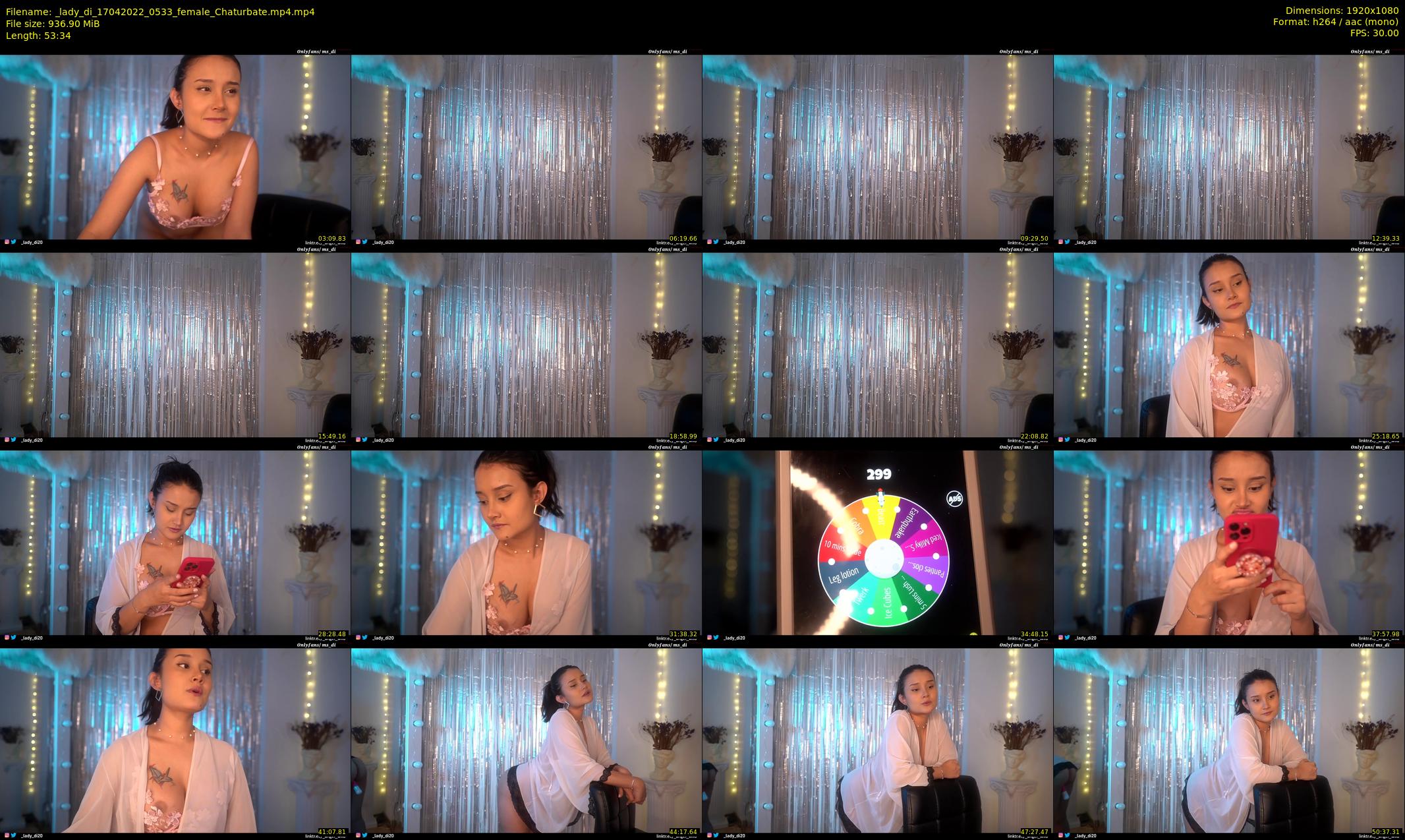 _lady_di — 54 minute Chaturbate female cam show recording, 1080p, Apr 17, 2022